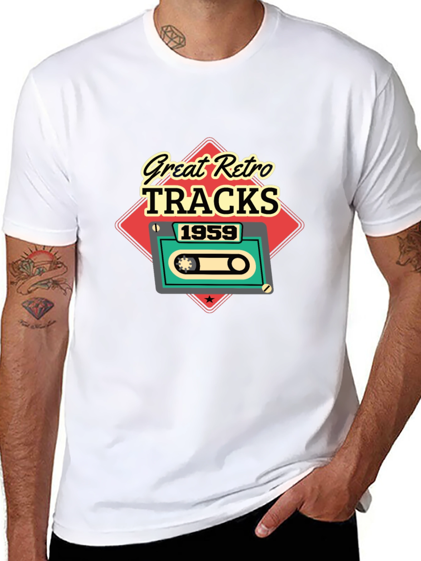 Great Retro Tracks 1959 Graphic Tee