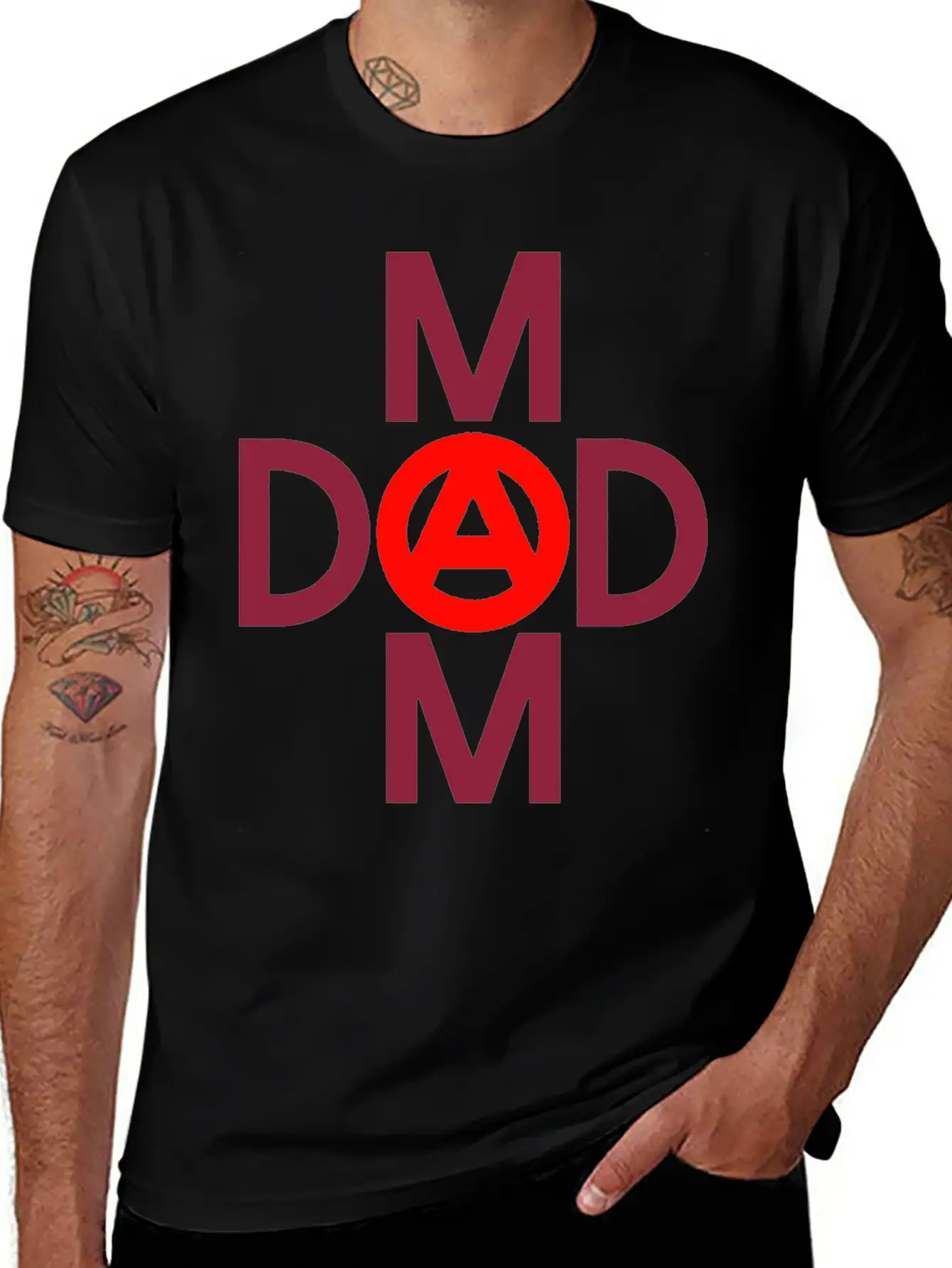 Mom Dad Title Of Creativity Calligraphy Text Arts Unisex Casual T-Shirt – Clean Design For Daily Comfort