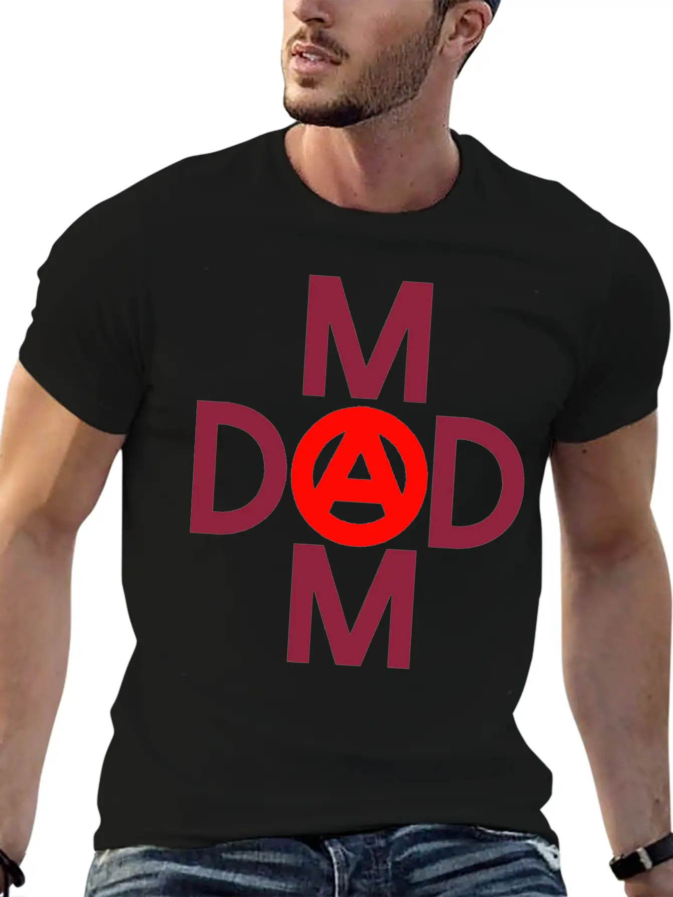 Mom Dad Title Of Creativity Calligraphy Text Arts Unisex Casual T-Shirt – Clean Design For Daily Comfort