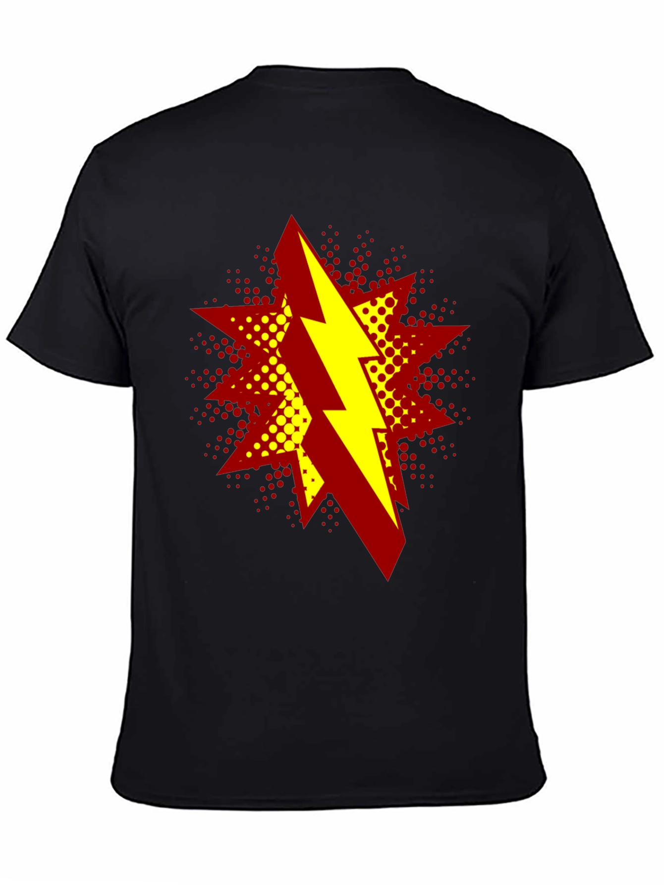 Bold Lightning Bolt Graphic T-Shirt