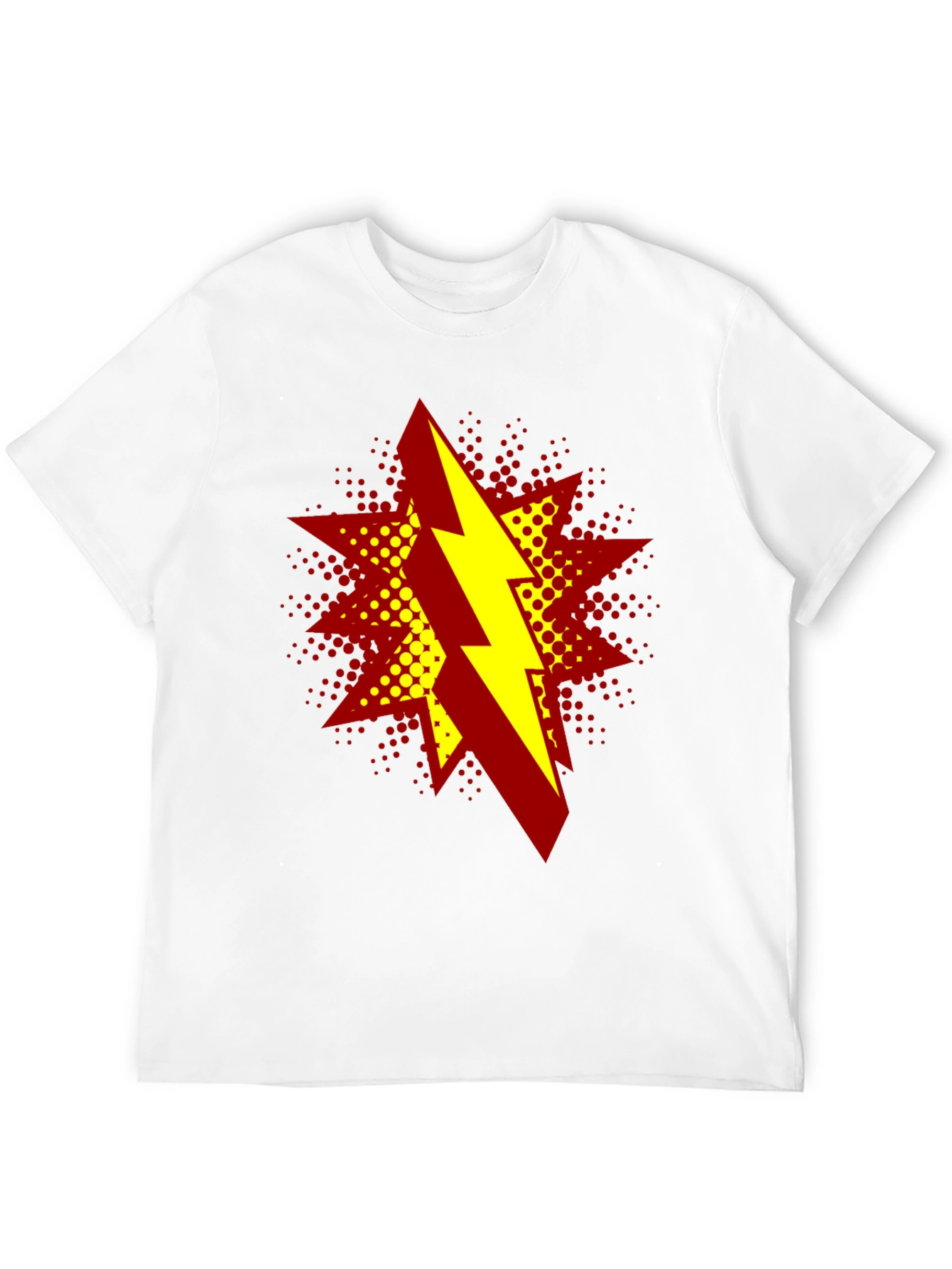 Bold Lightning Bolt Graphic T-Shirt