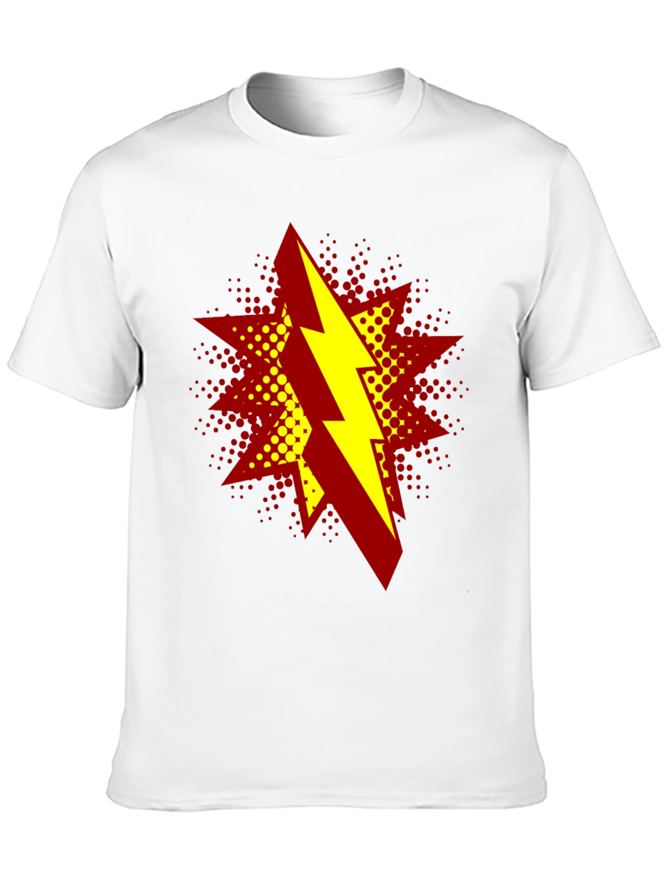 Bold Lightning Bolt Graphic T-Shirt