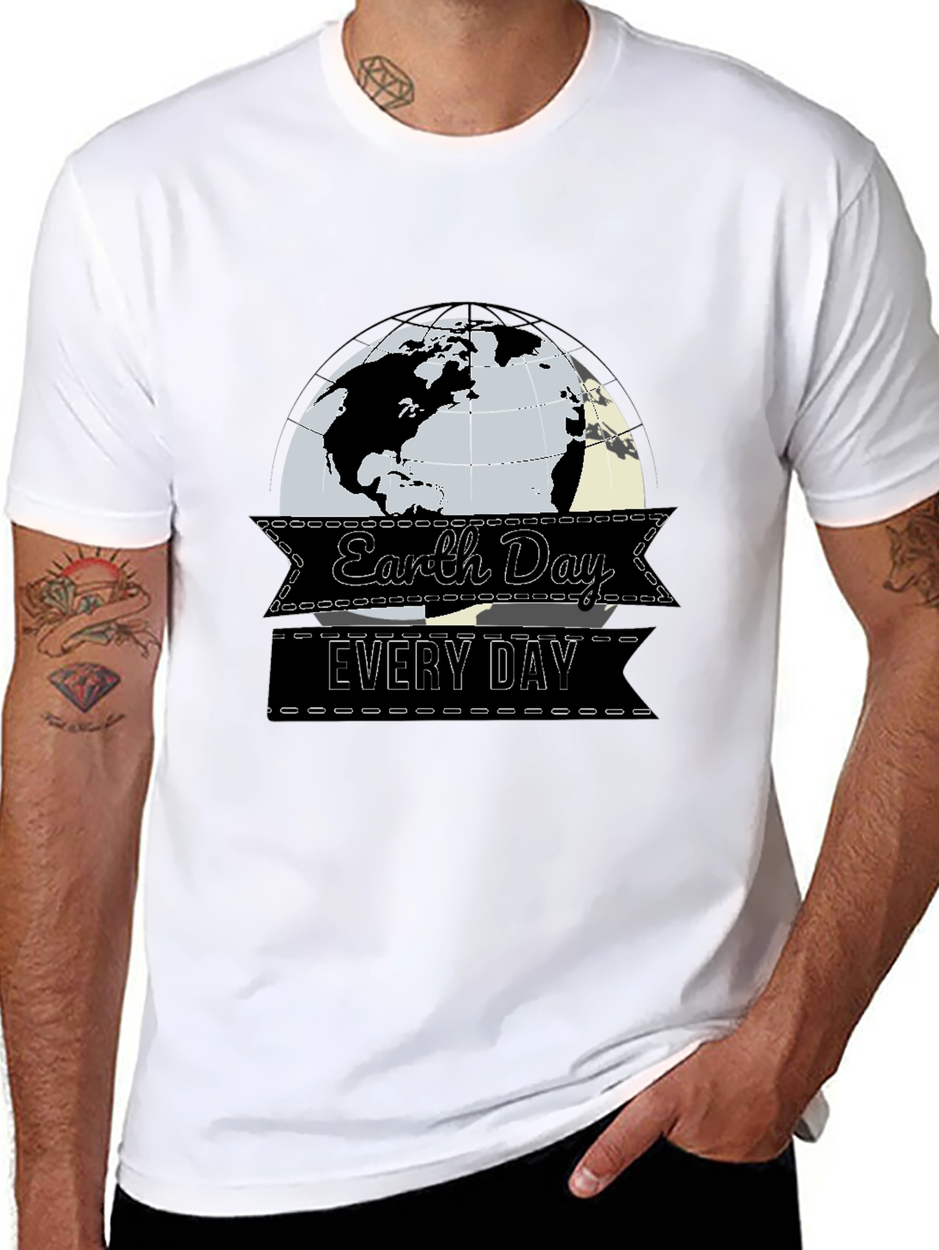 Earth Day Every Day T-Shirt - Black