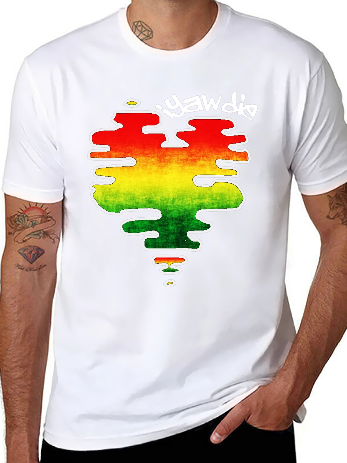 Yawdie Rasta Heart T-Shirt - Reggae Vibe