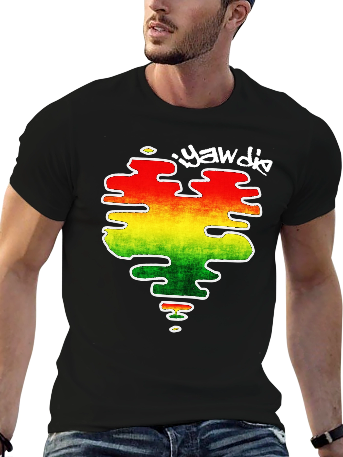 Yawdie Rasta Heart T-Shirt - Reggae Vibe