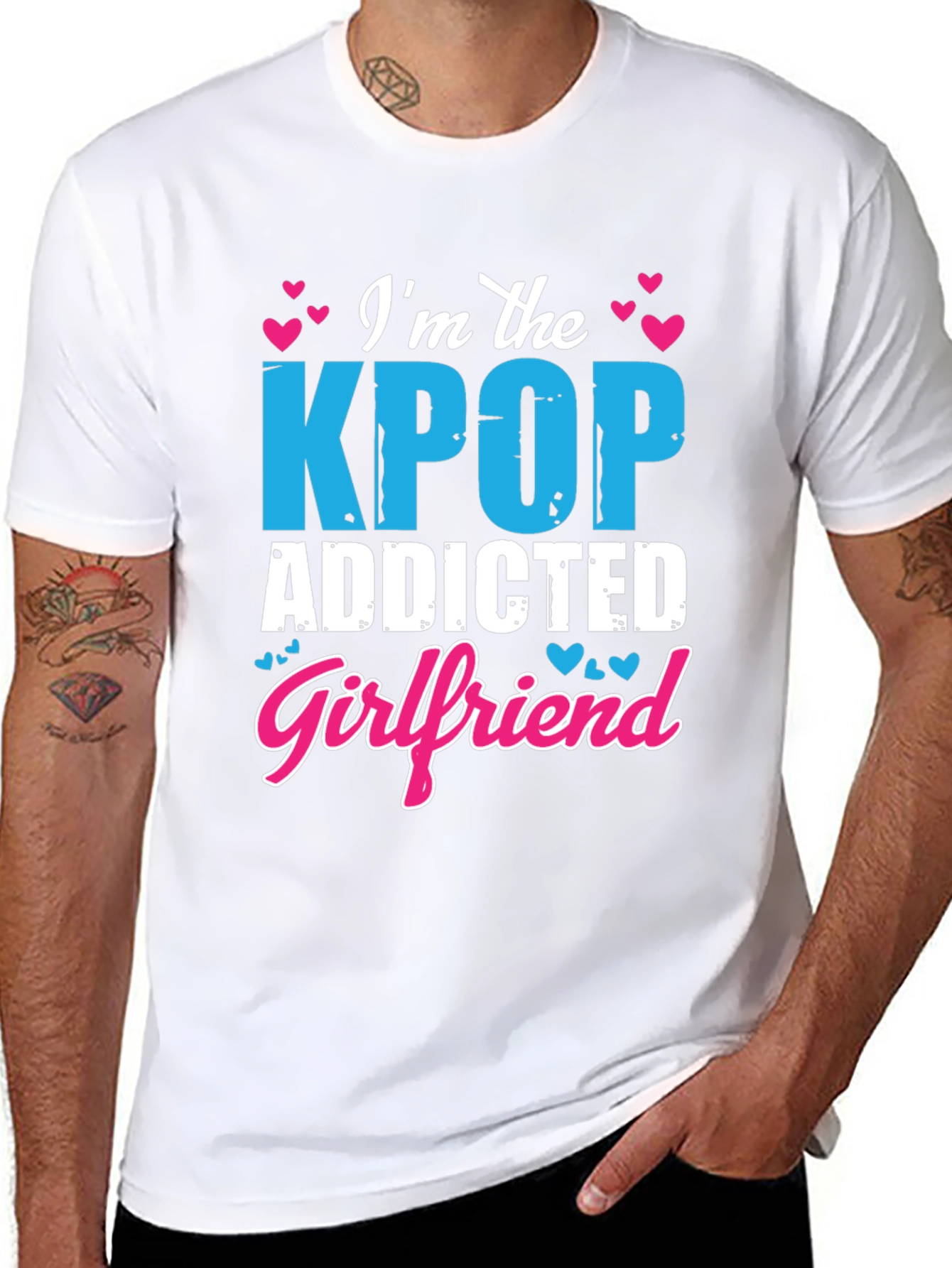 Kpop Addicted Girlfriend Graphic Tee