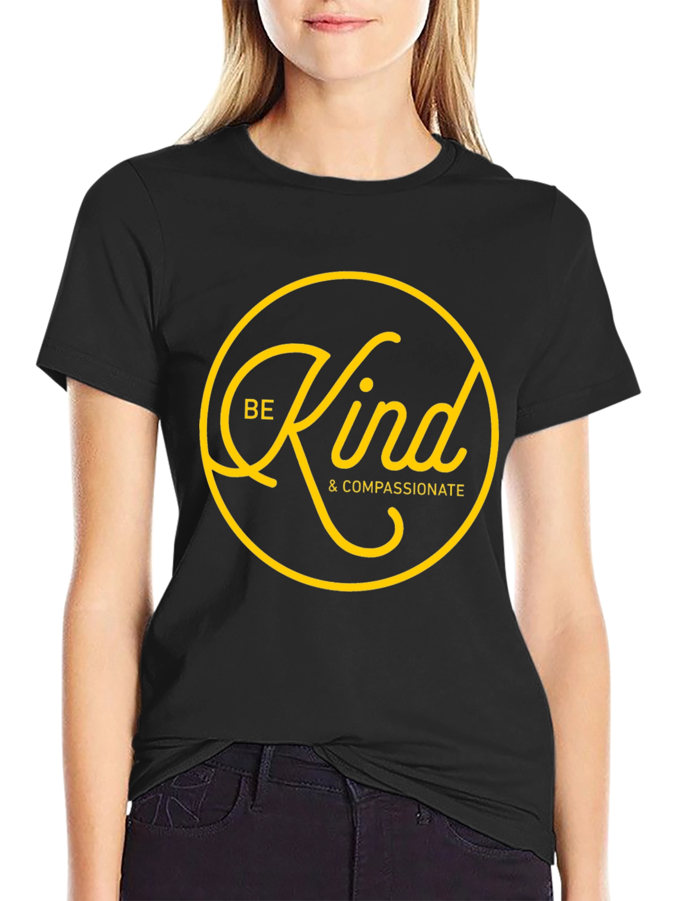 Be Kind & Compassionate Black T-Shirt