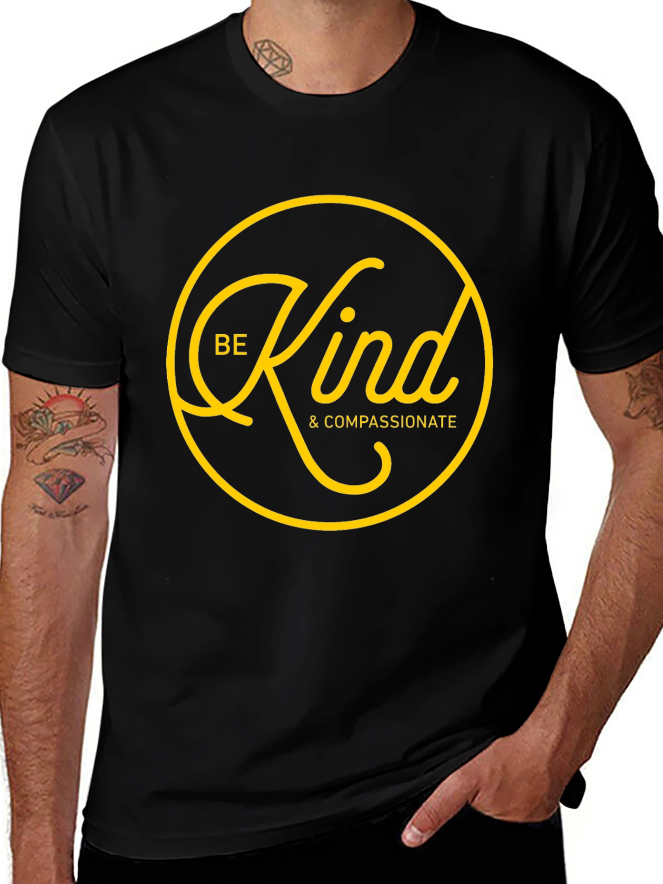 Be Kind & Compassionate Black T-Shirt