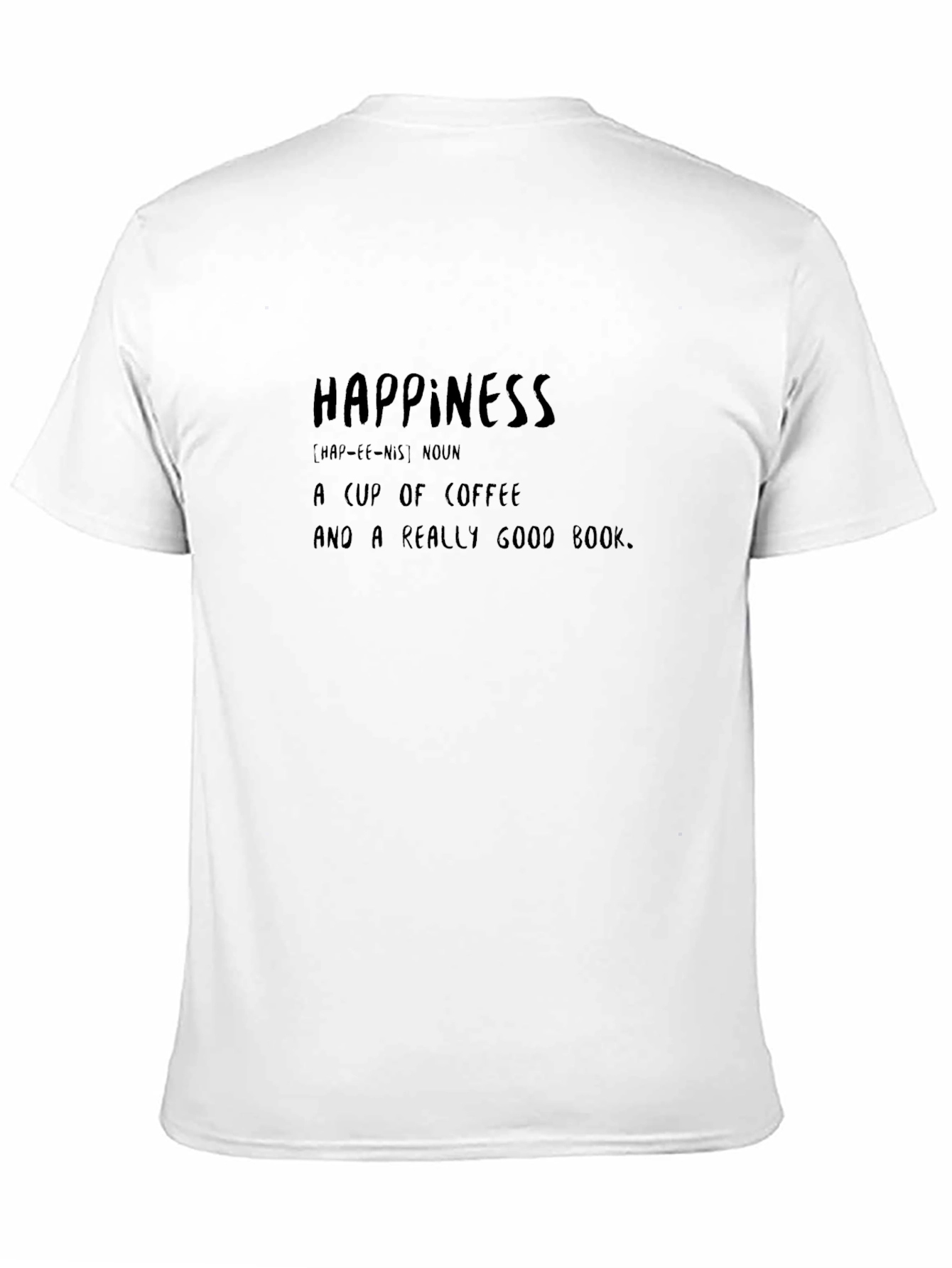 Happiness Definition Black T-Shirt