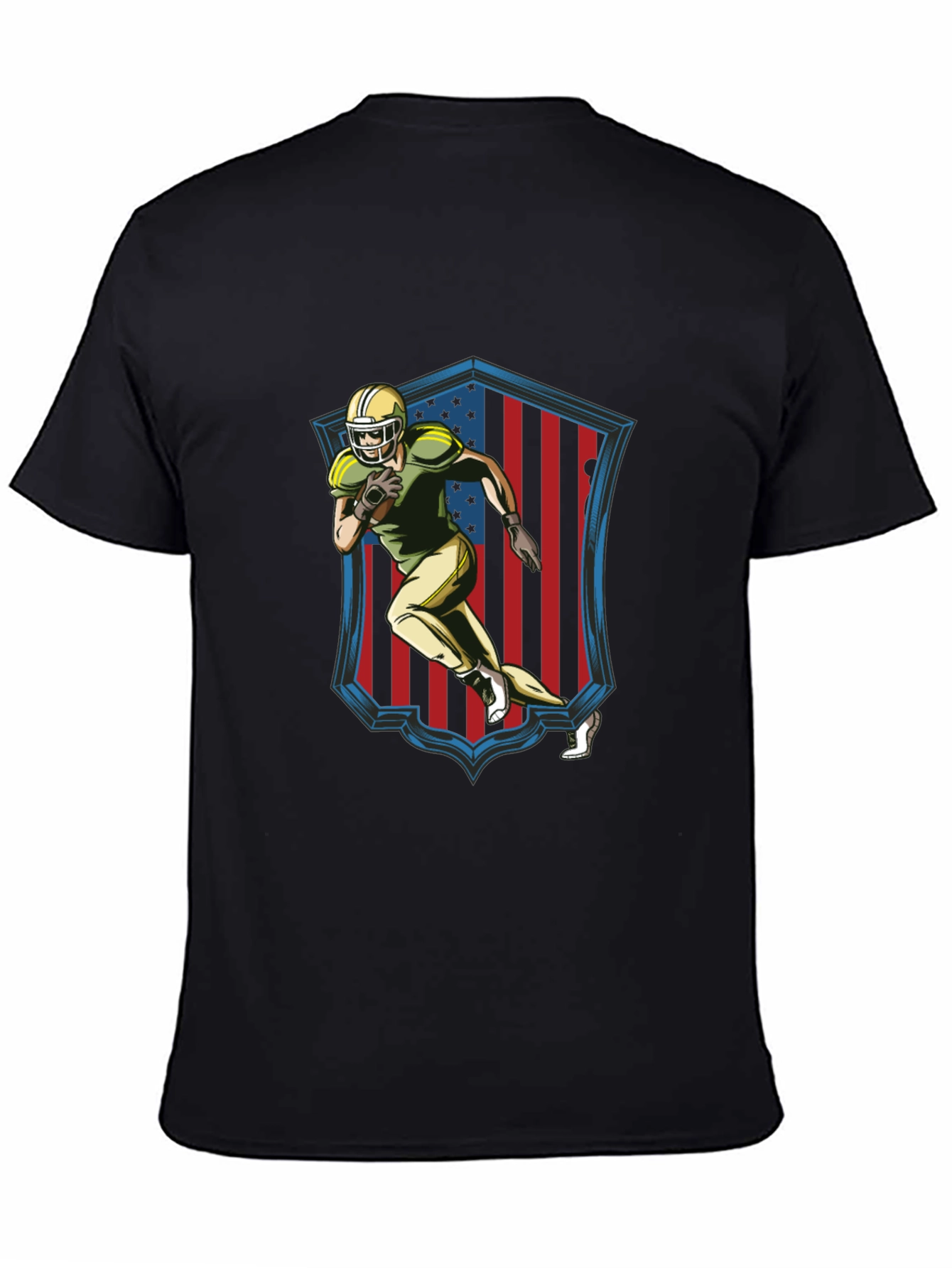 American Football Graphic Tee - Black