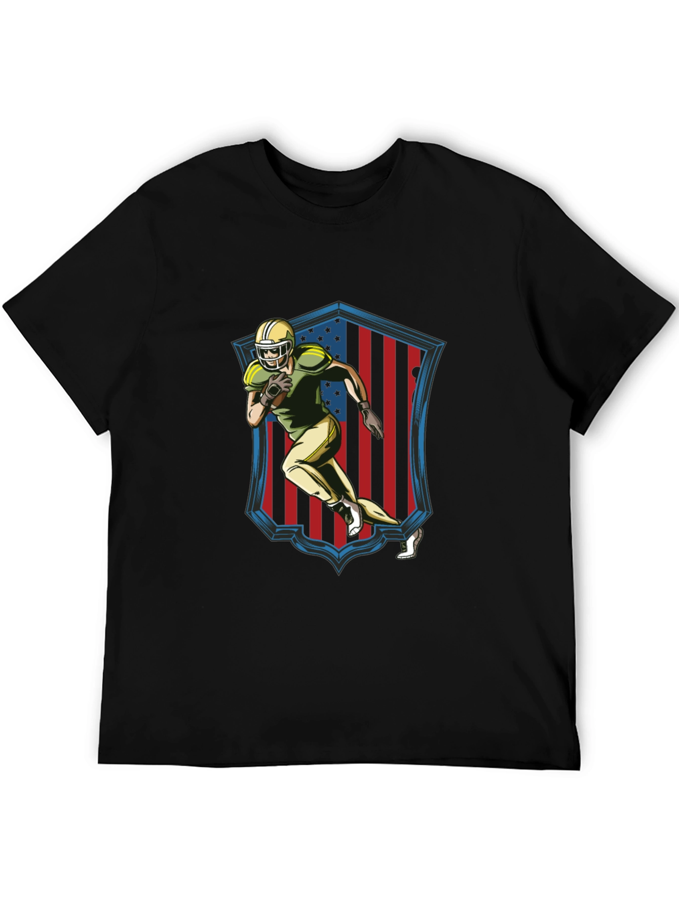 American Football Graphic Tee - Black