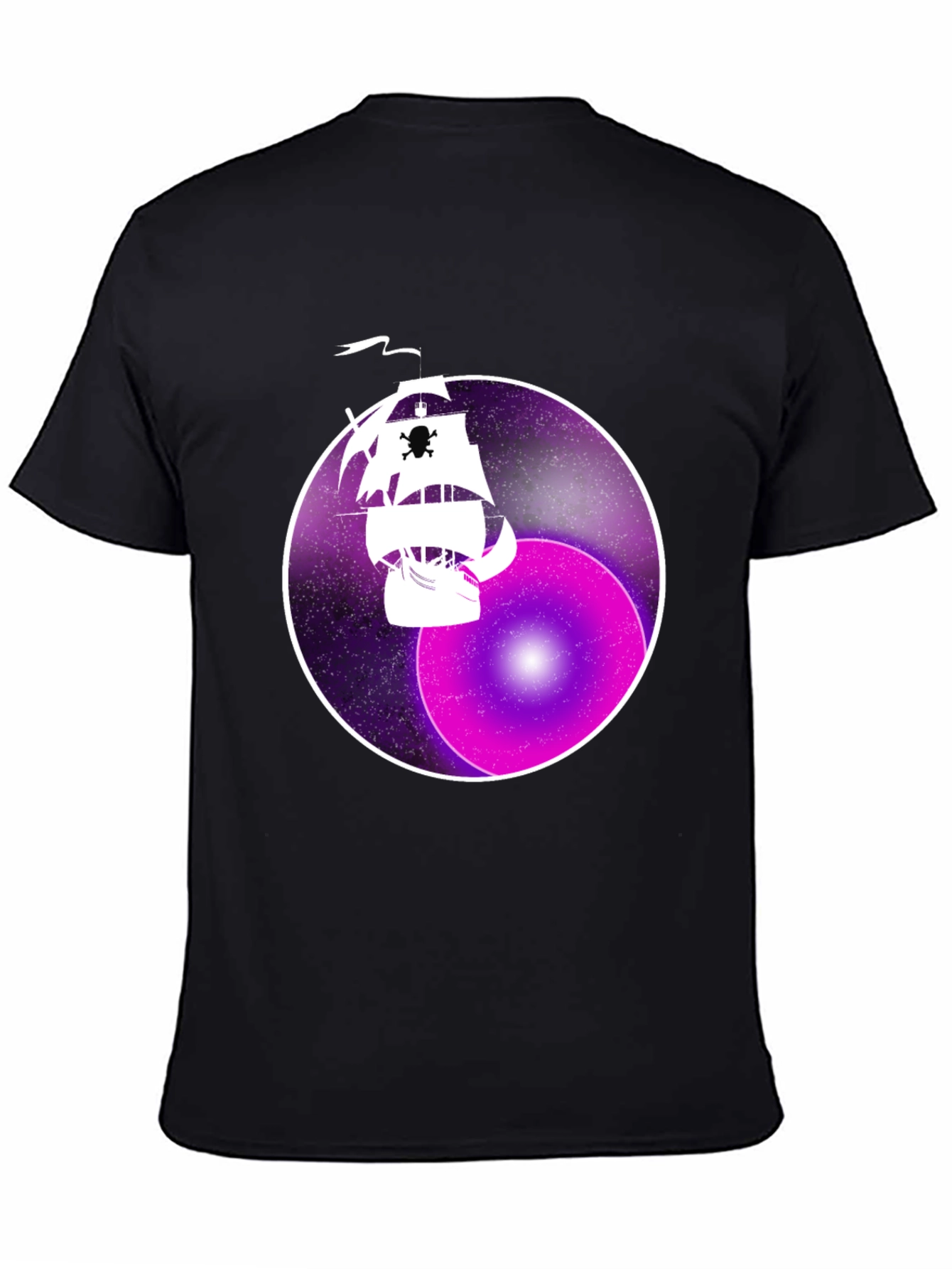 Space Pirate Ship Graphic T-Shirt