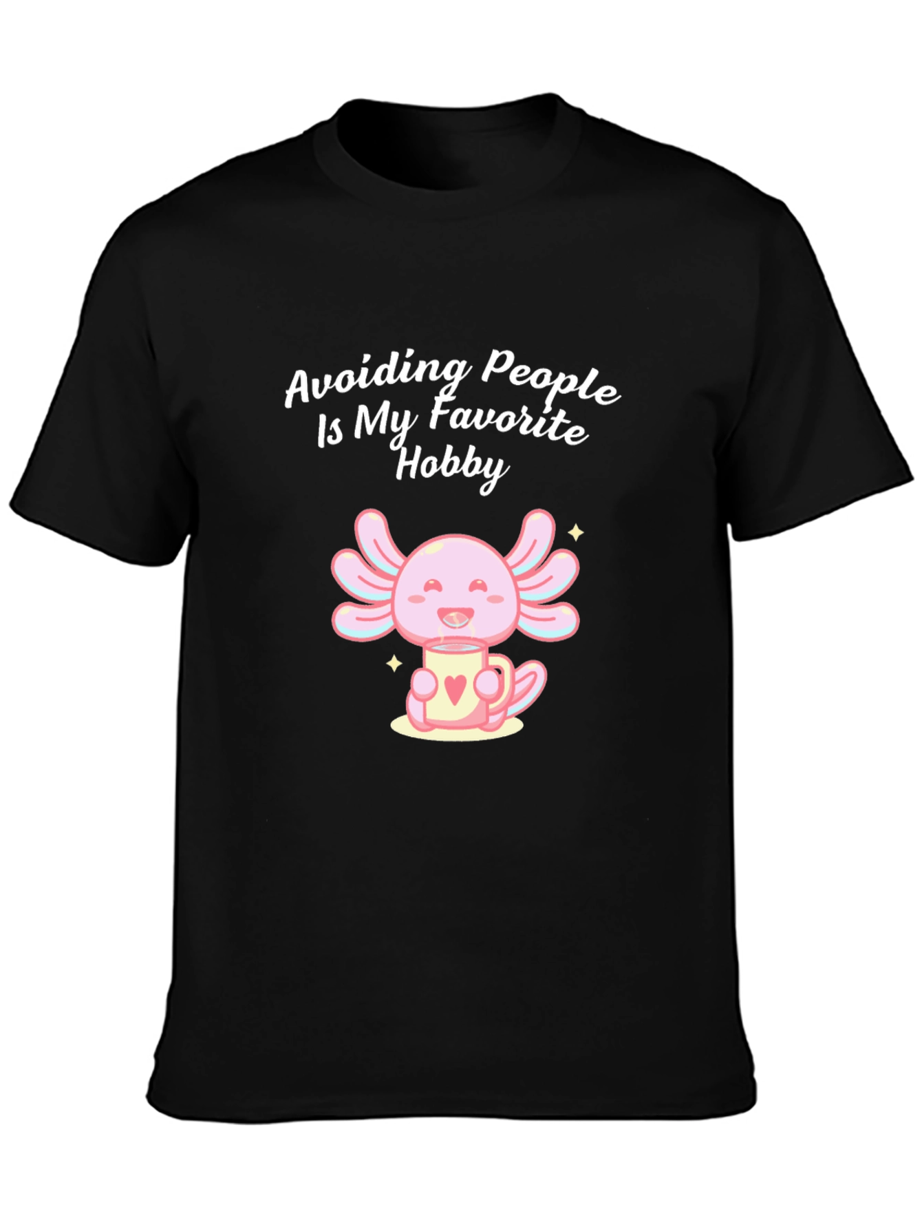 Avoid People Axolotl Graphic T-Shirt