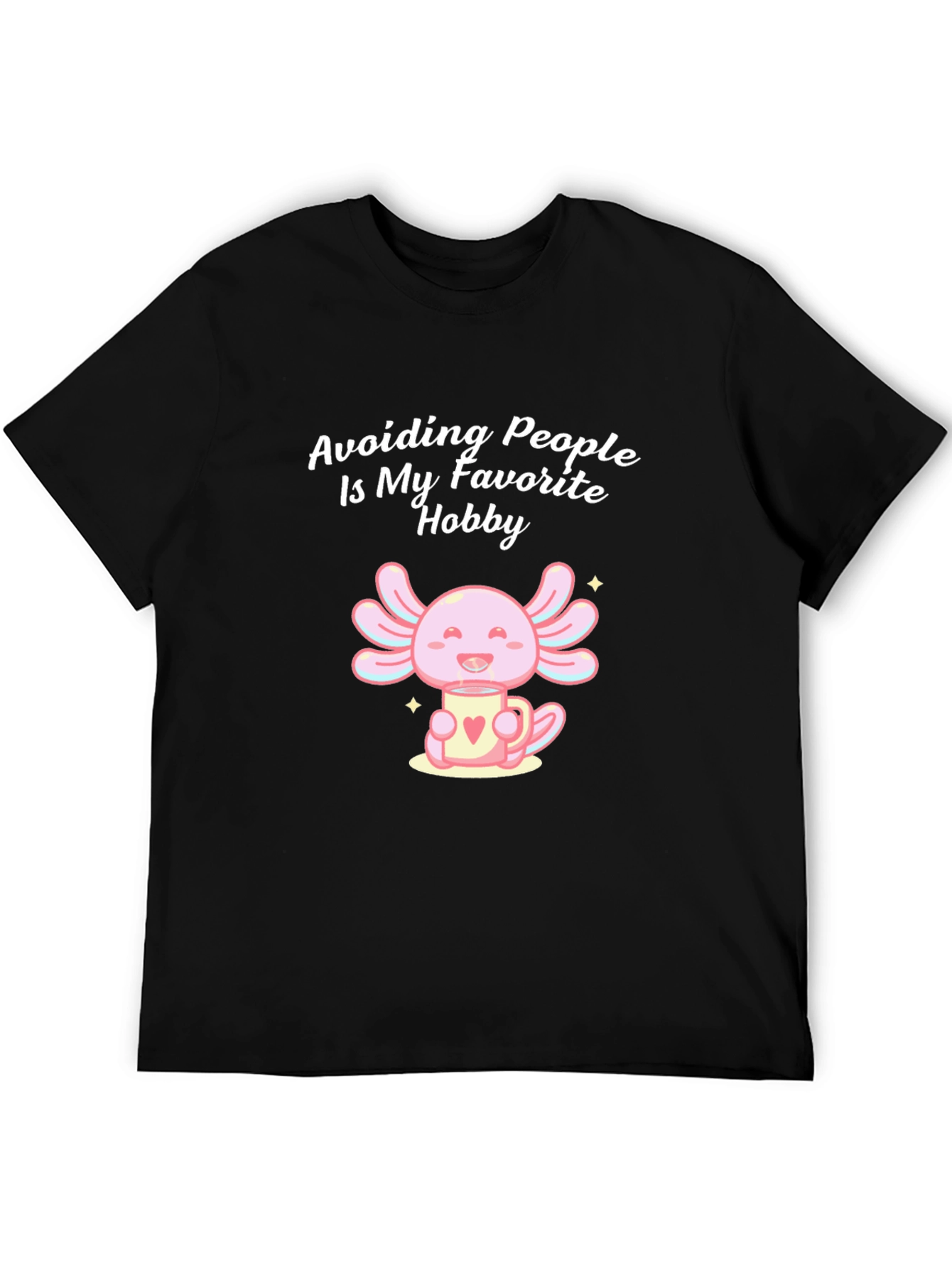 Avoid People Axolotl Graphic T-Shirt