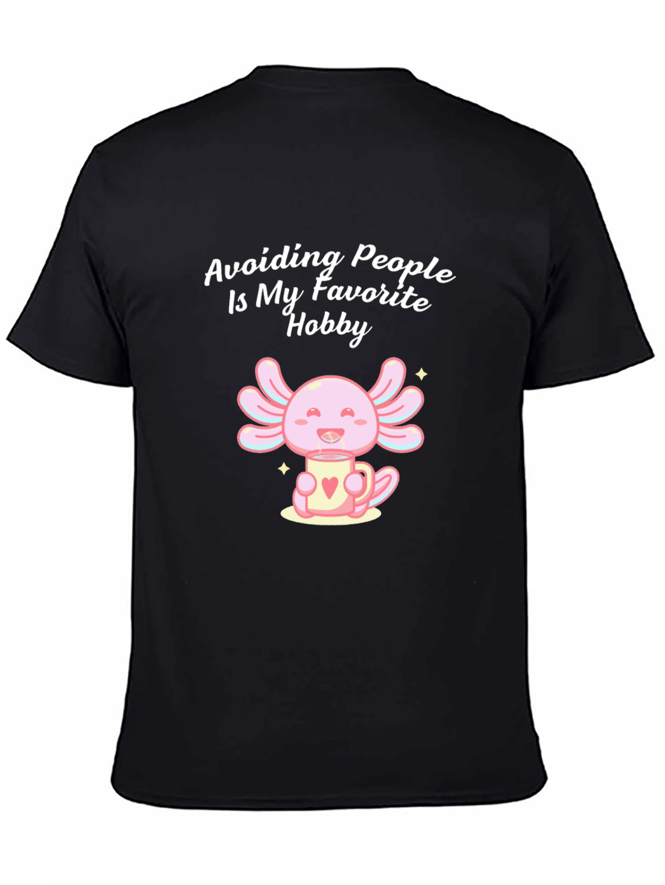 Avoid People Axolotl Graphic T-Shirt