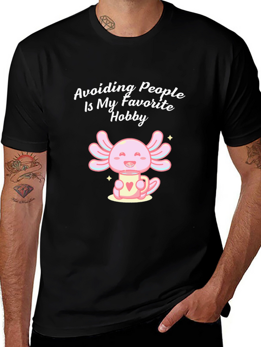 Avoid People Axolotl Graphic T-Shirt