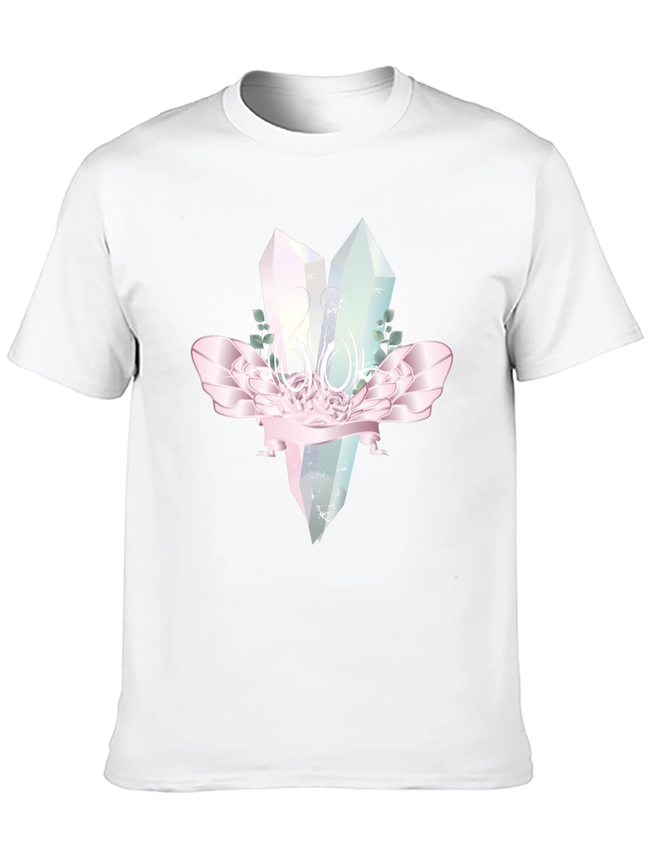 Crystal Gemstone Graphic Tee - Black
