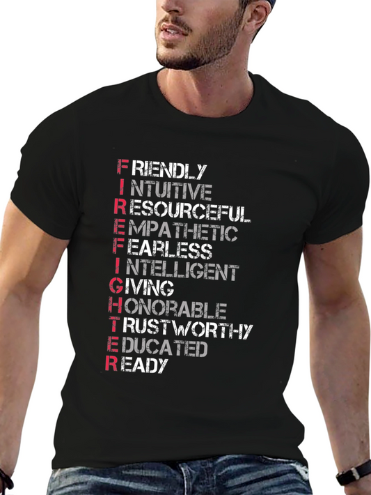 Father Definition Graphic T-Shirt - Black