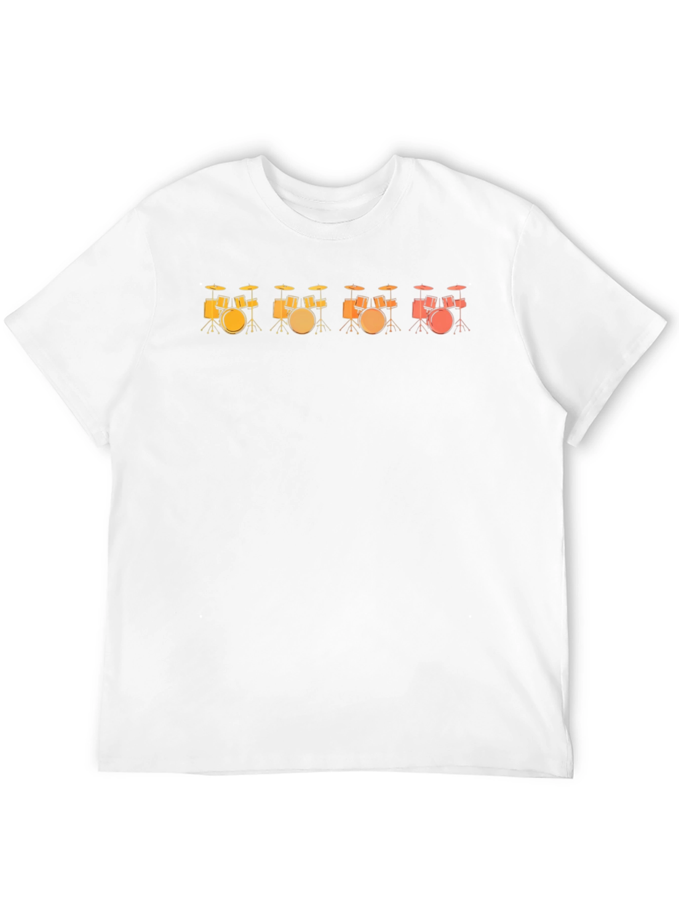 Drum Set Sunset Music T-Shirt