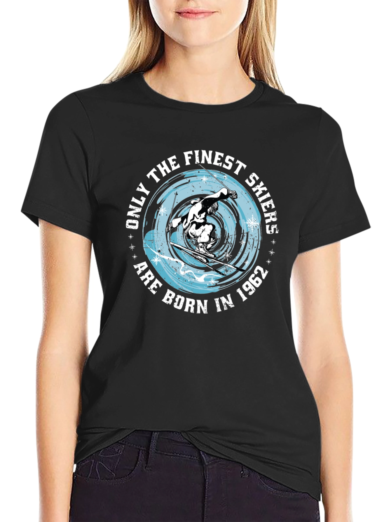 Finest Skiers Born in 1962 Graphic Tee