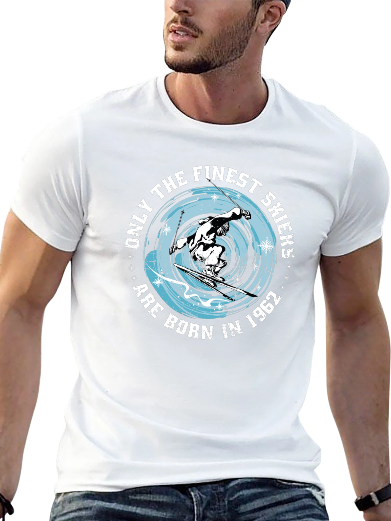 Finest Skiers Born in 1962 Graphic Tee