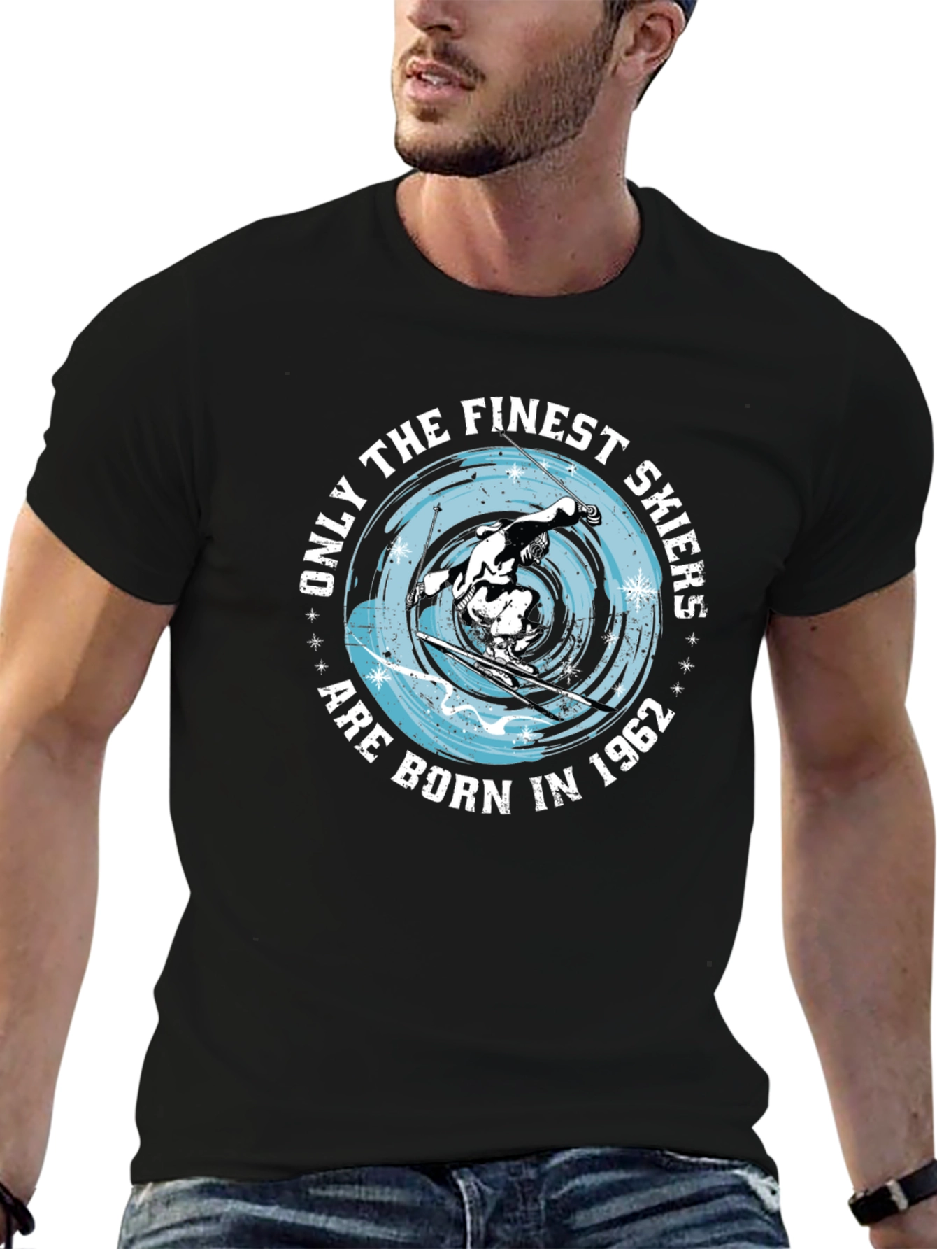 Finest Skiers Born in 1962 Graphic Tee