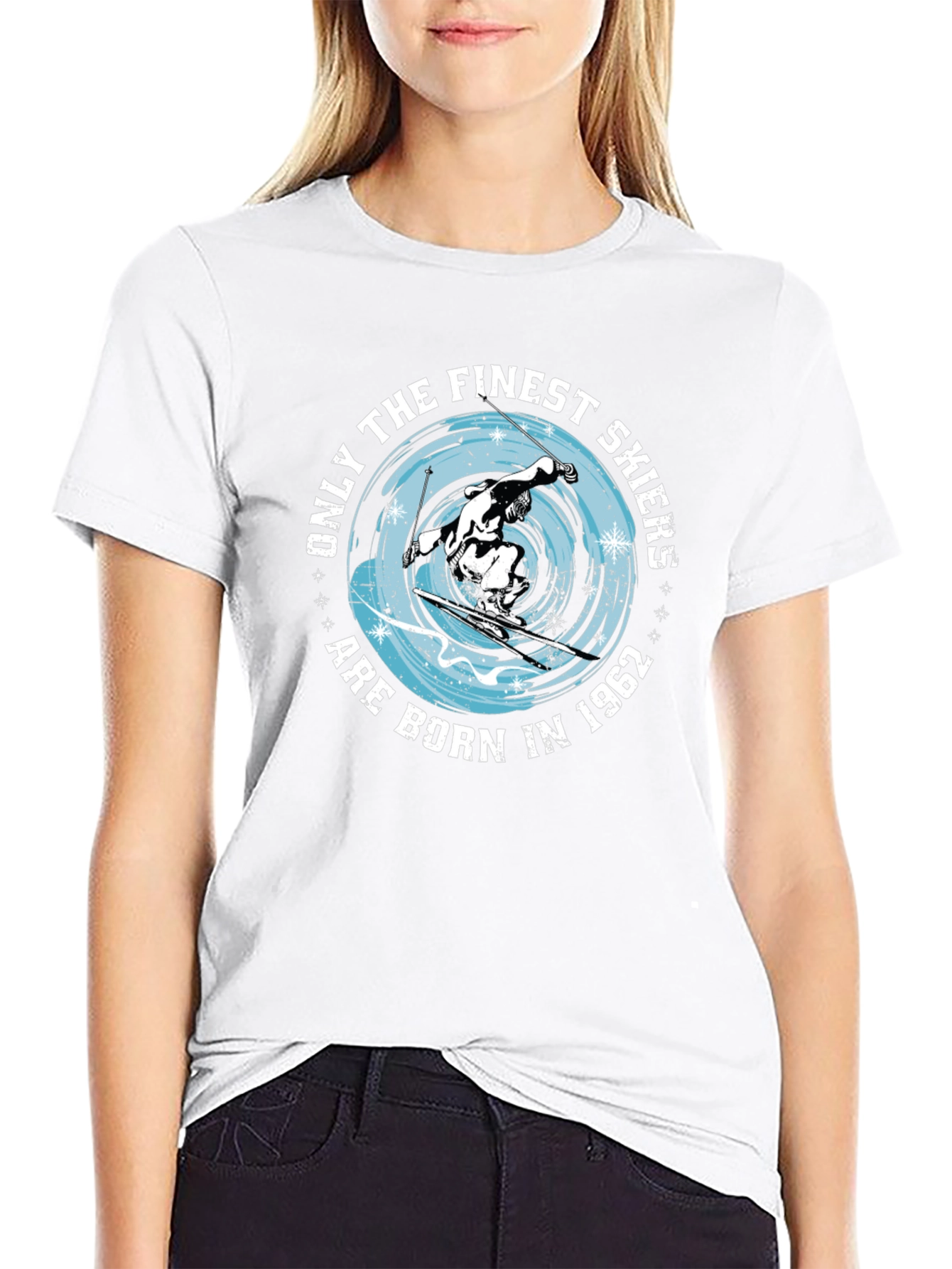 Finest Skiers Born in 1962 Graphic Tee