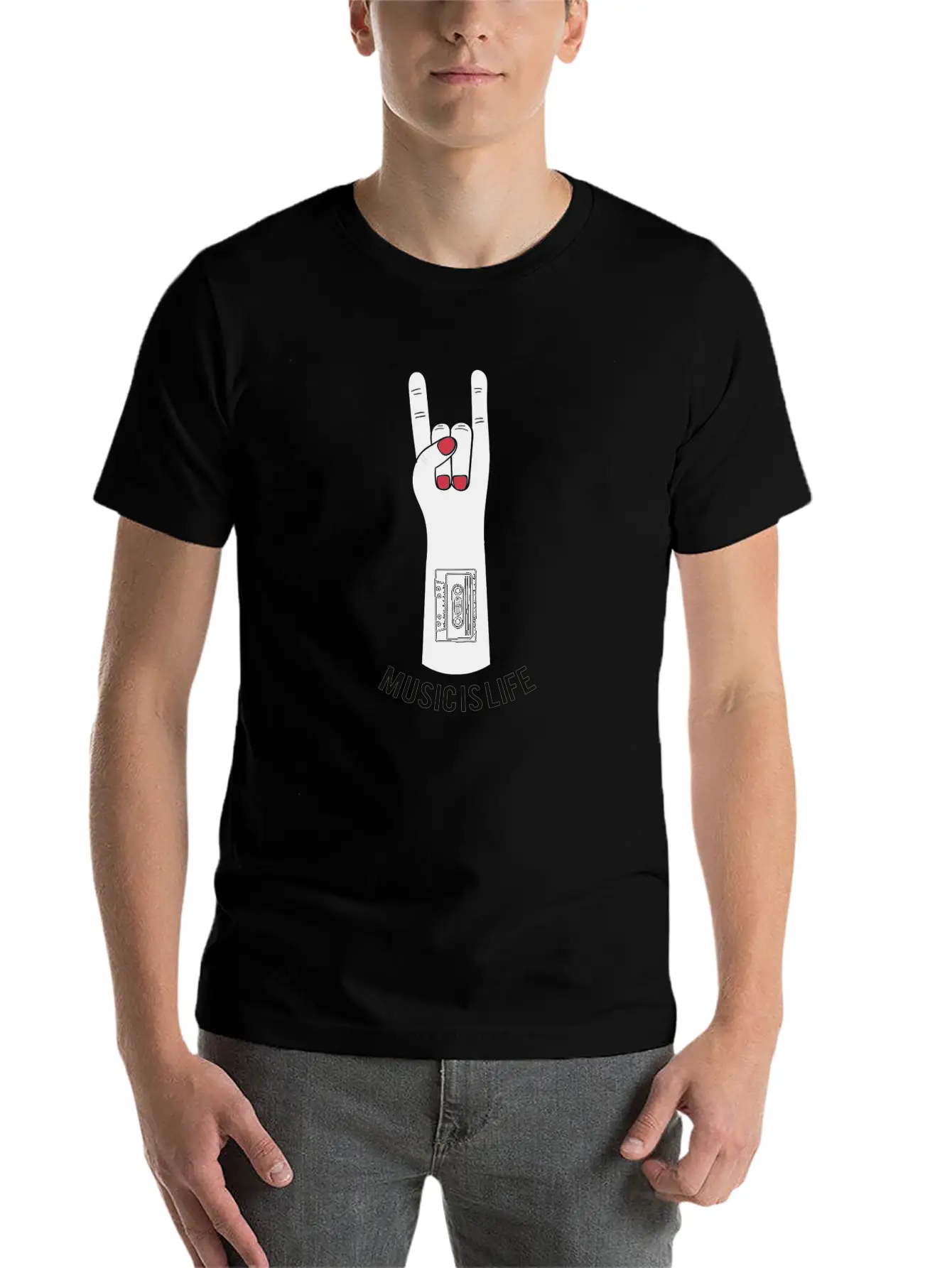 Music Is Life Unisex Casual T-Shirt – Clean Design For Daily Comfort