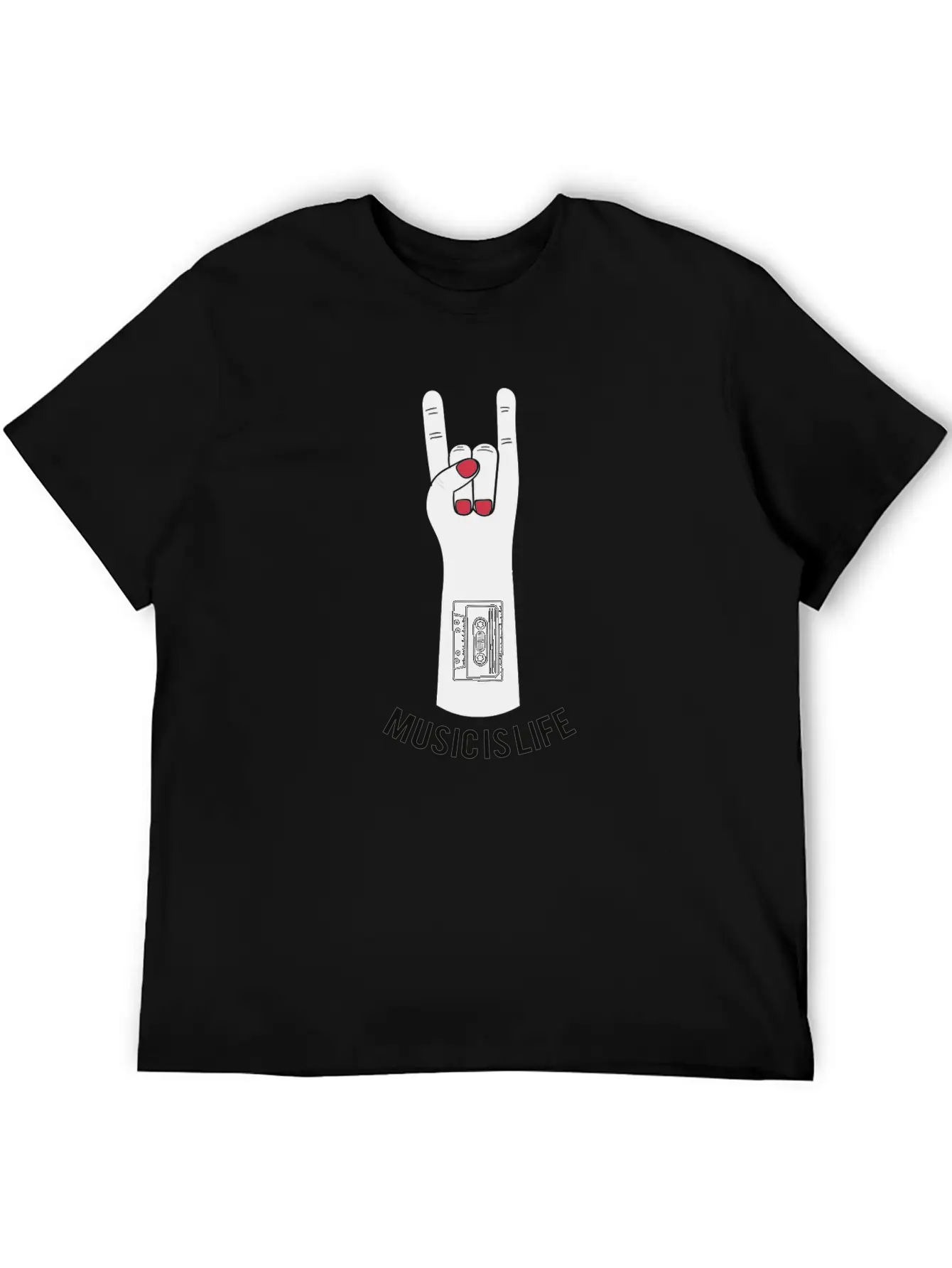 Music Is Life Unisex Casual T-Shirt – Clean Design For Daily Comfort