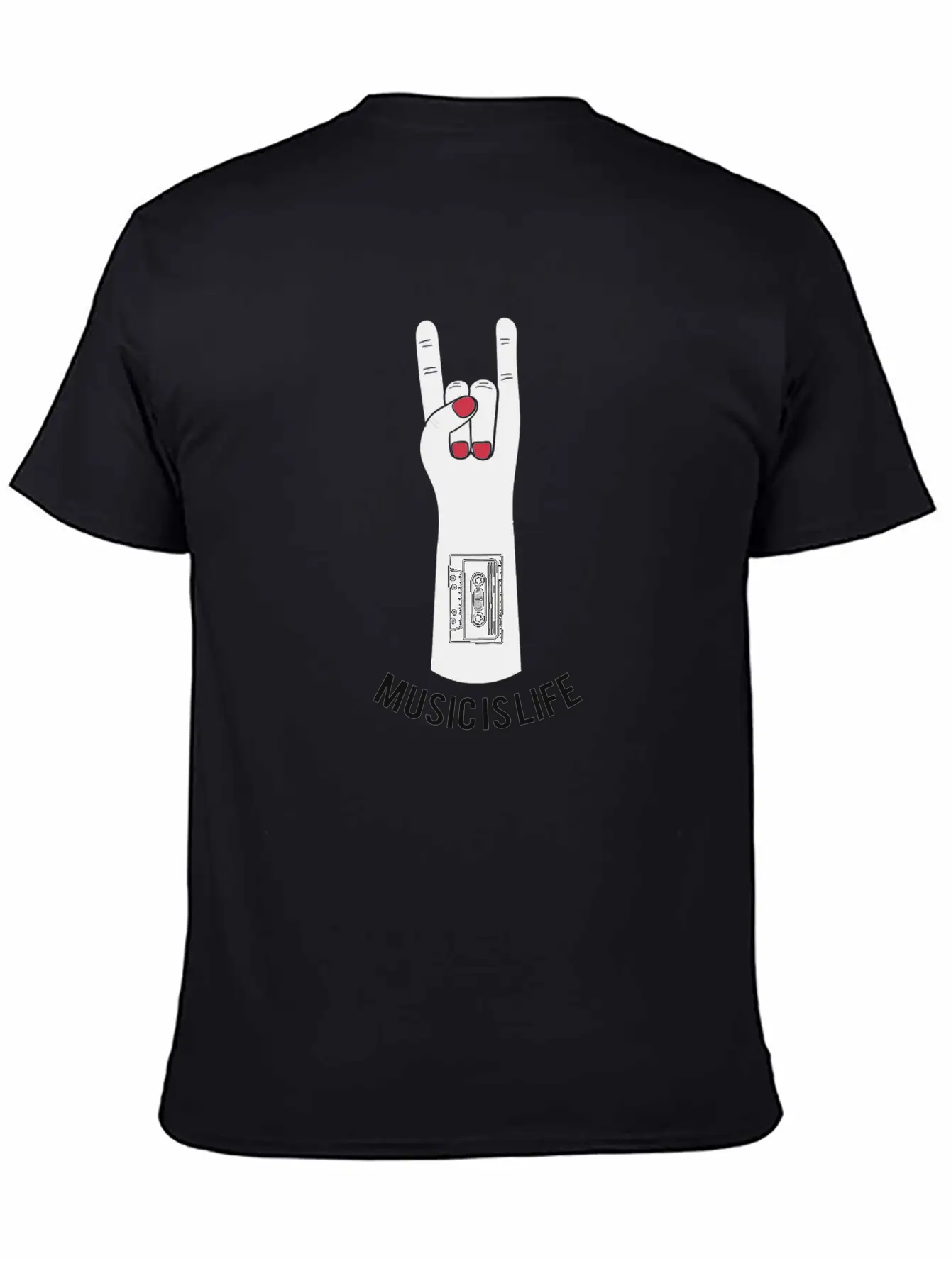 Music Is Life Unisex Casual T-Shirt – Clean Design For Daily Comfort