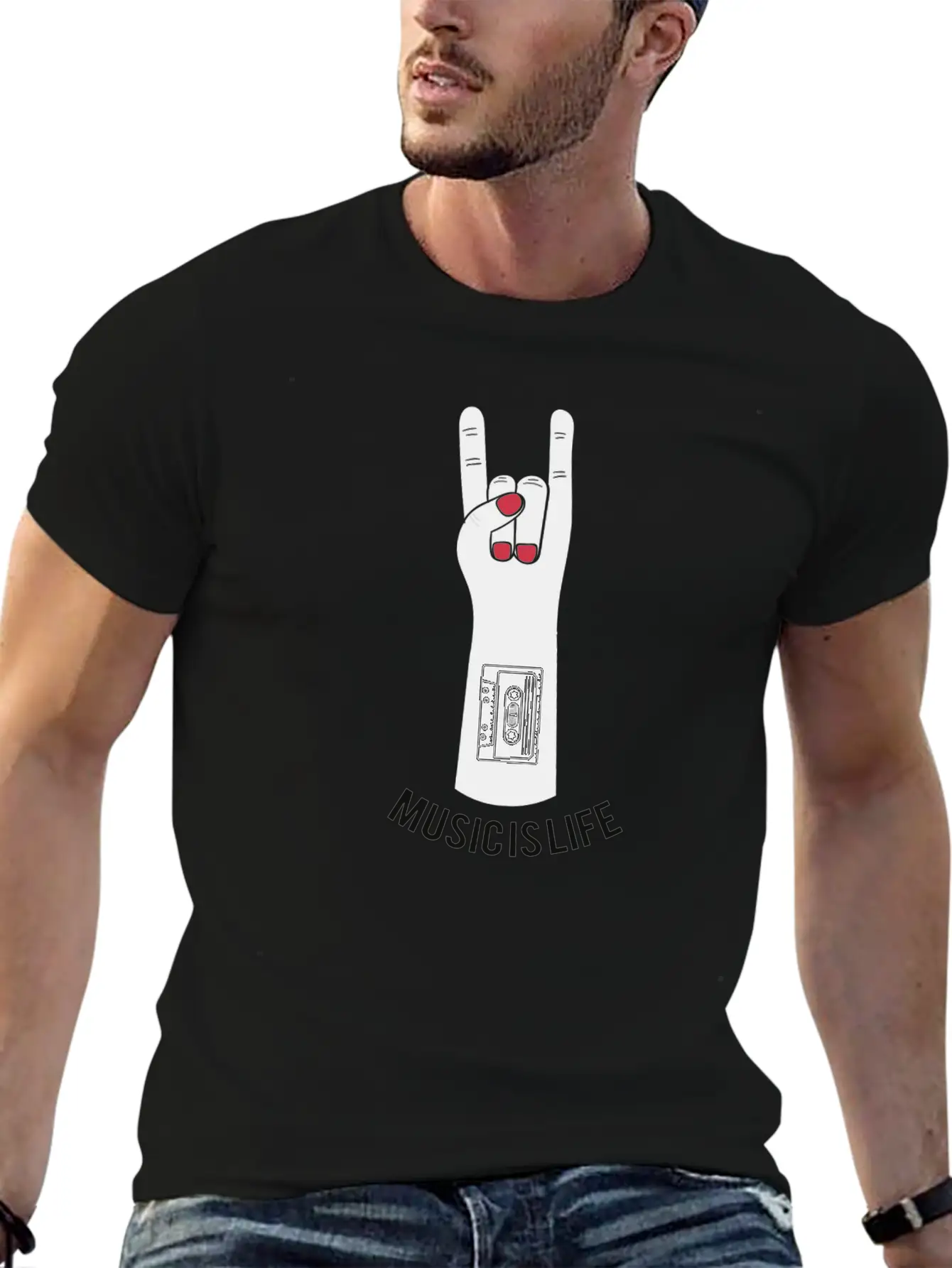 Music Is Life Unisex Casual T-Shirt – Clean Design For Daily Comfort