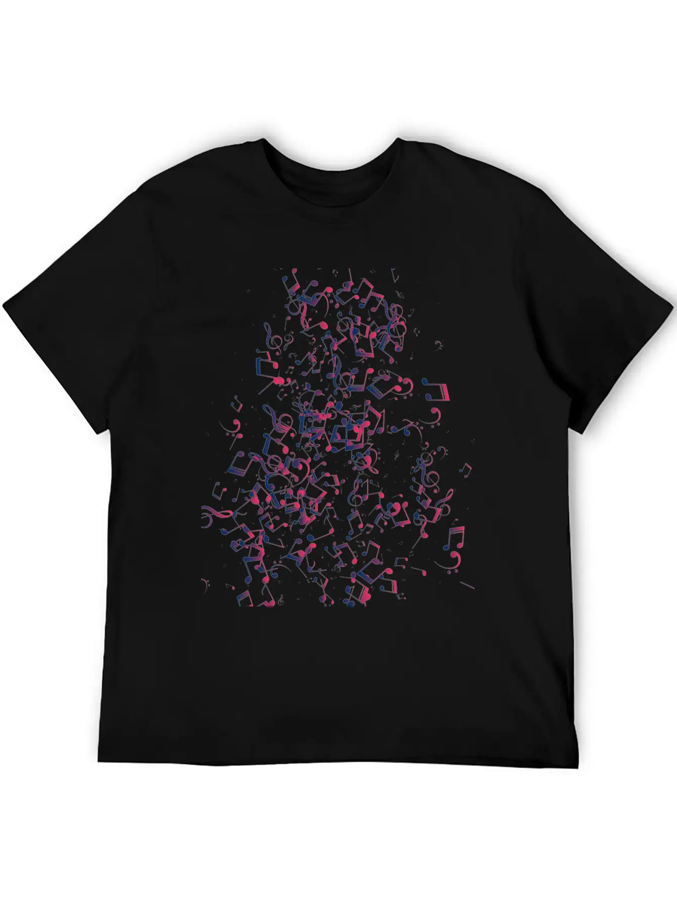 Musical Notes Unisex Casual T-Shirt – Clean Design For Daily Comfort