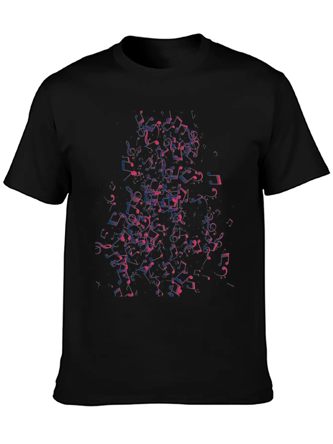 Musical Notes Unisex Casual T-Shirt – Clean Design For Daily Comfort