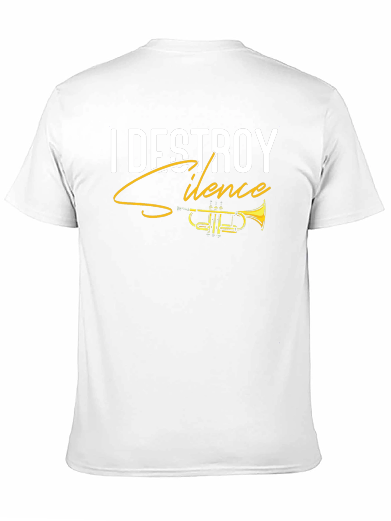 I Destroy Silence Trumpet Black T-Shirt