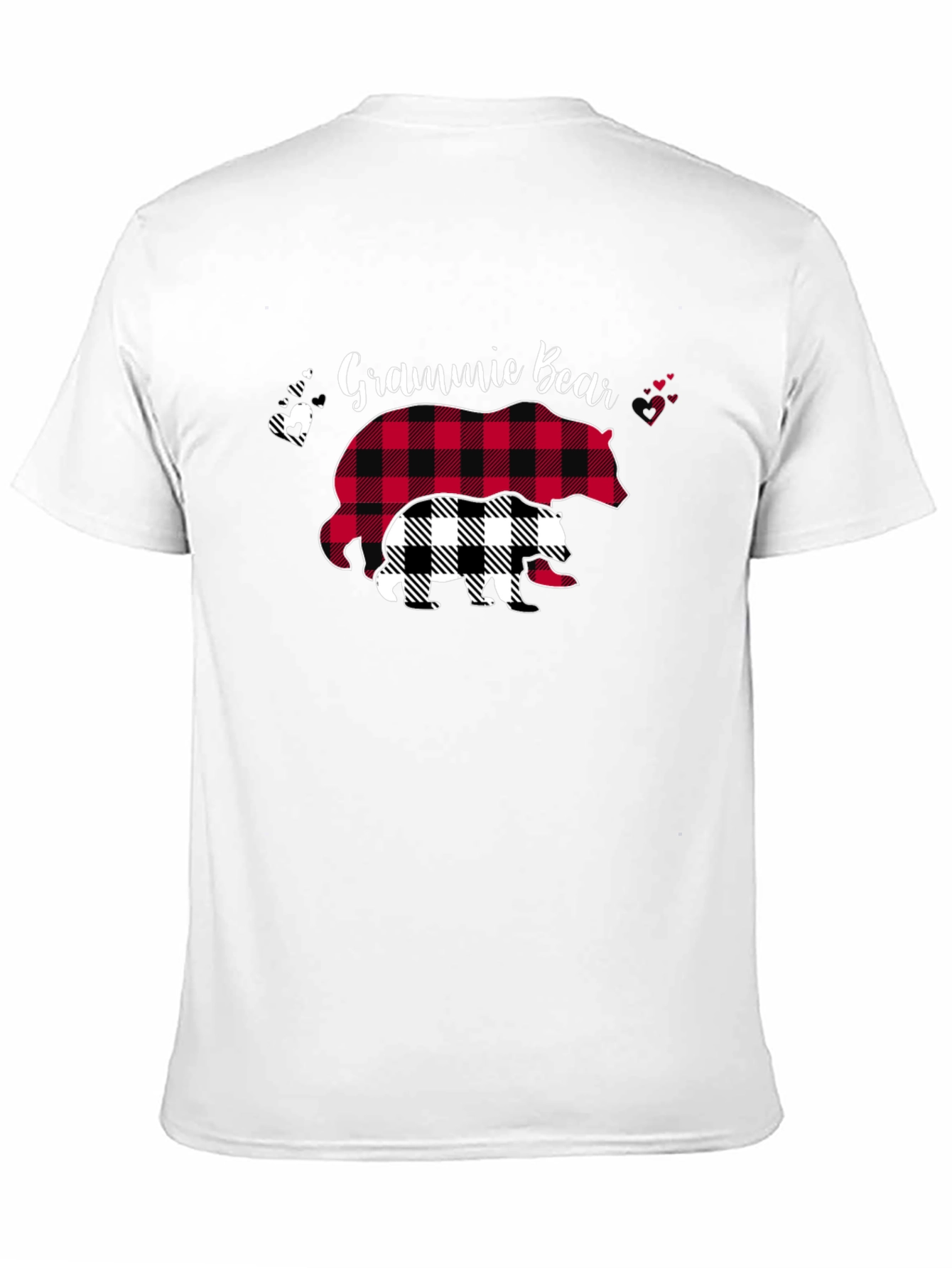 Grammie Bear Buffalo Plaid T-Shirt