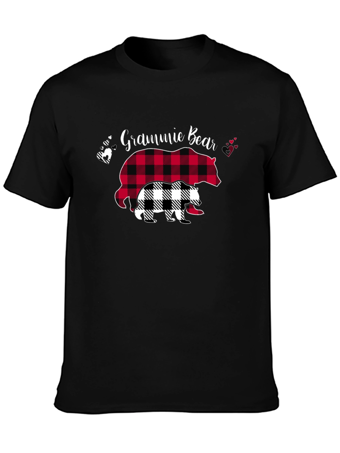 Grammie Bear Buffalo Plaid T-Shirt
