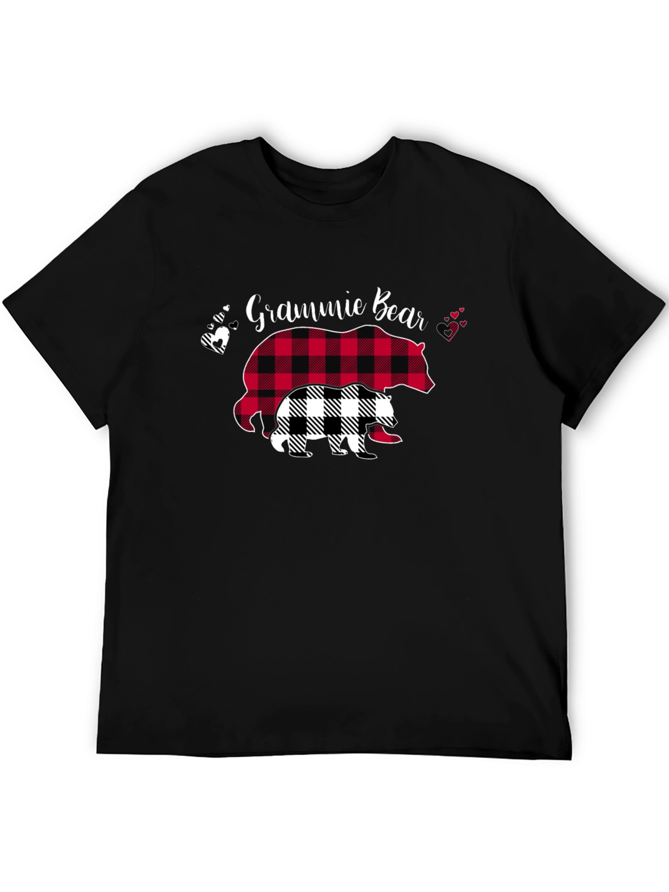 Grammie Bear Buffalo Plaid T-Shirt