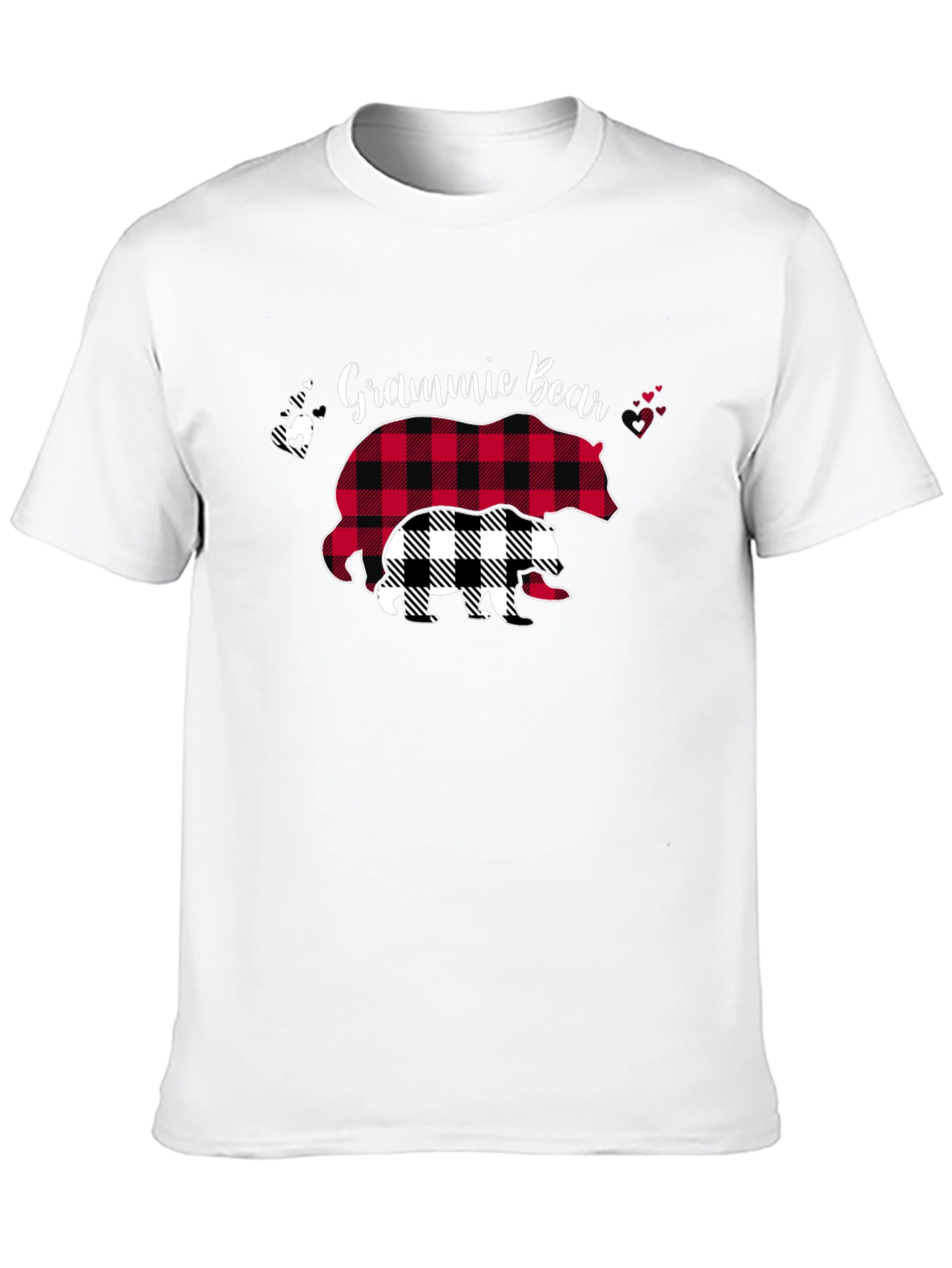 Grammie Bear Buffalo Plaid T-Shirt