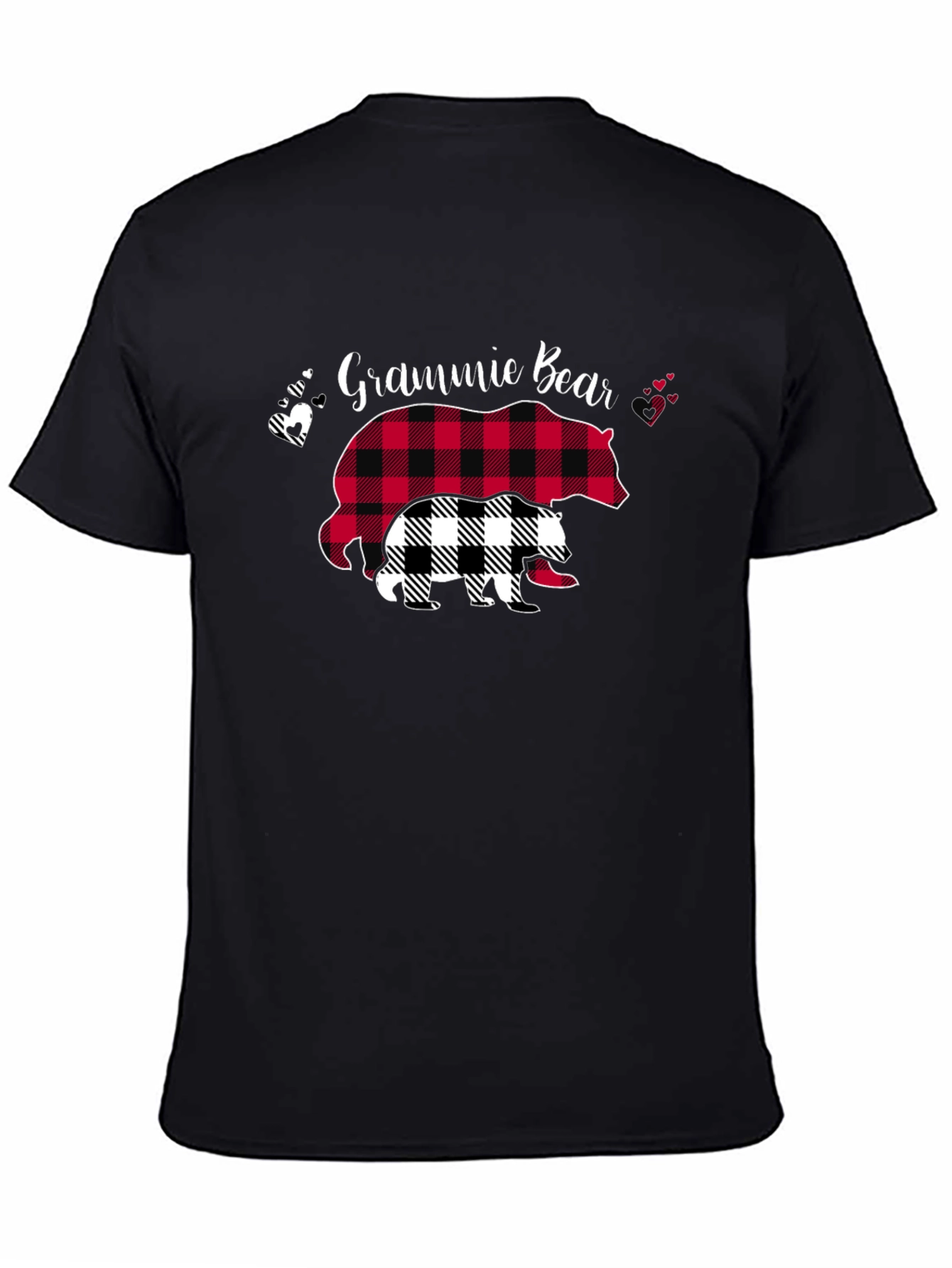 Grammie Bear Buffalo Plaid T-Shirt