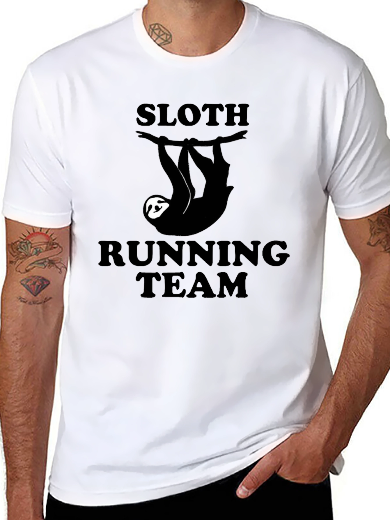 Sloth Running Team Graphic Tee