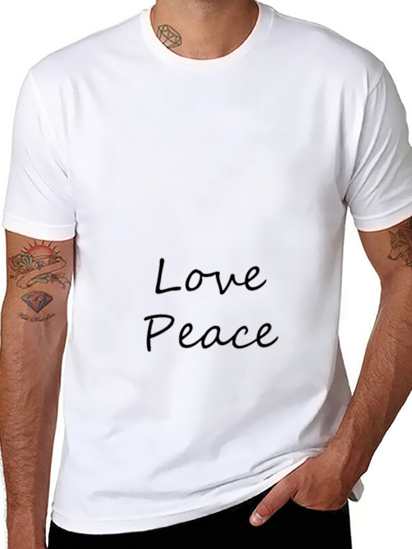 Love & Peace Black T-Shirt