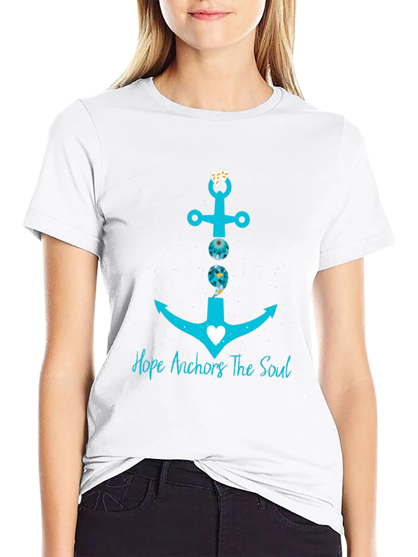 Hope Anchors the Soul Graphic T-Shirt