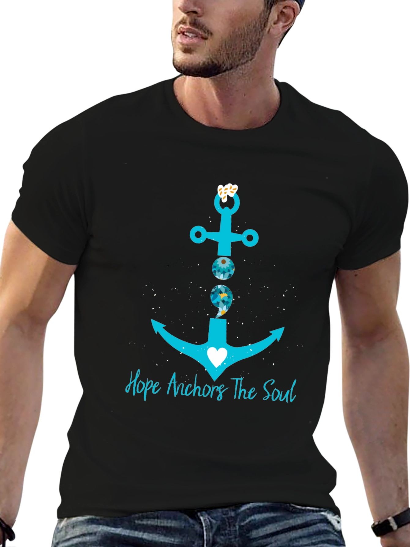 Hope Anchors the Soul Graphic T-Shirt