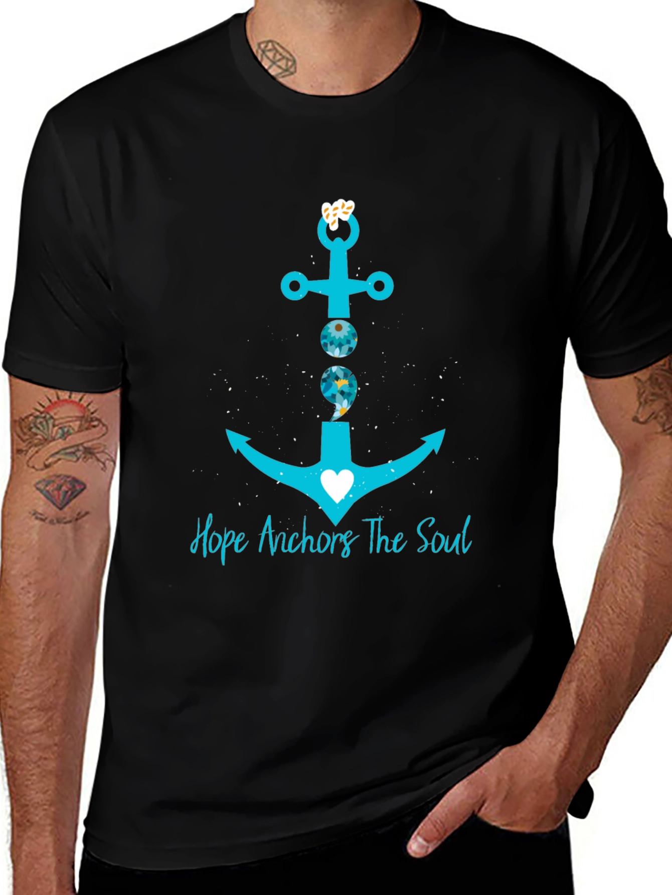 Hope Anchors the Soul Graphic T-Shirt