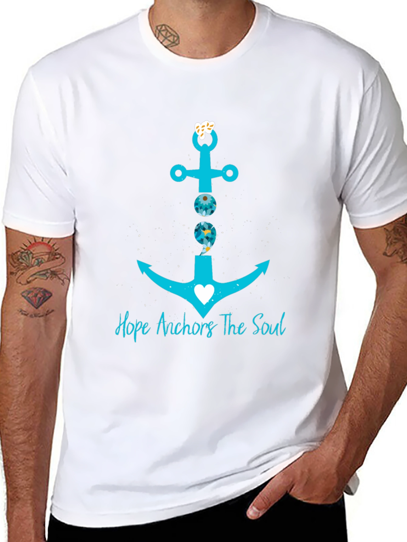 Hope Anchors the Soul Graphic T-Shirt