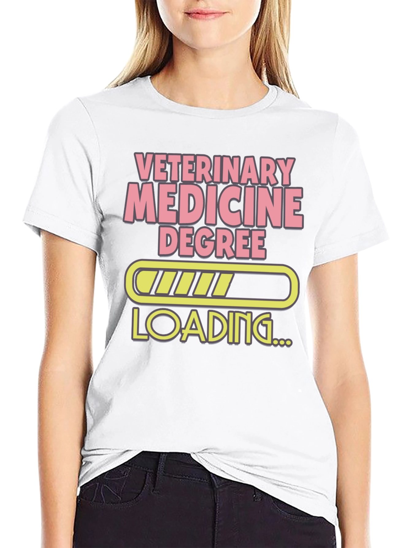 Veterinary Medicine Degree Loading Funny T-Shirt