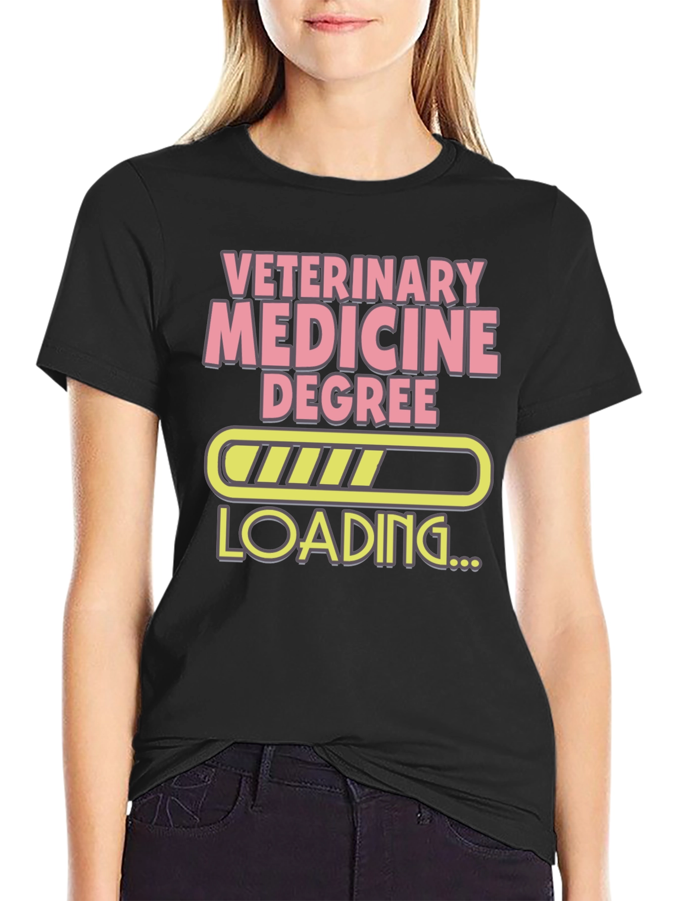 Veterinary Medicine Degree Loading Funny T-Shirt