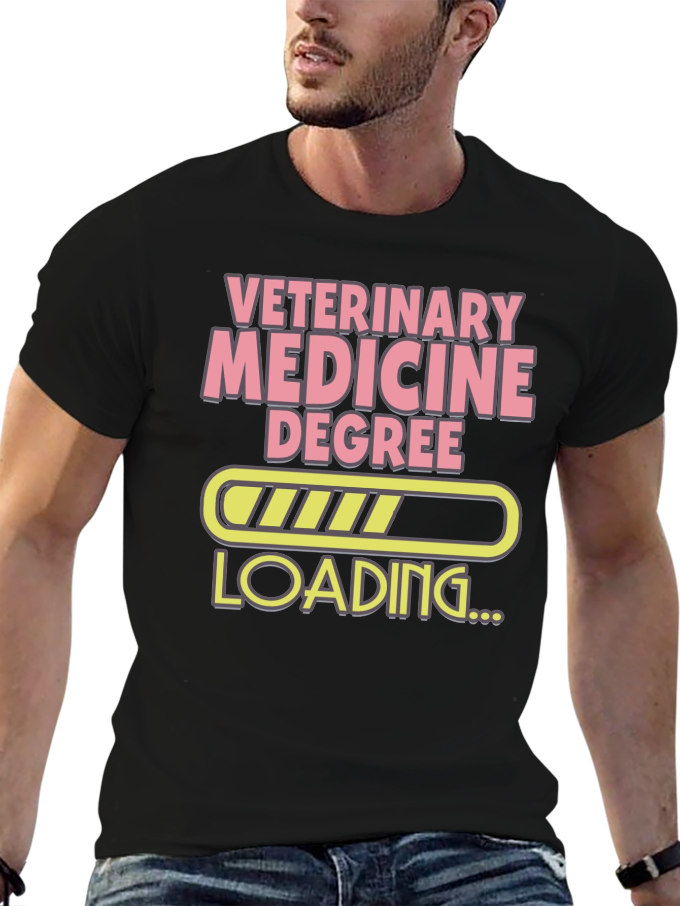 Veterinary Medicine Degree Loading Funny T-Shirt