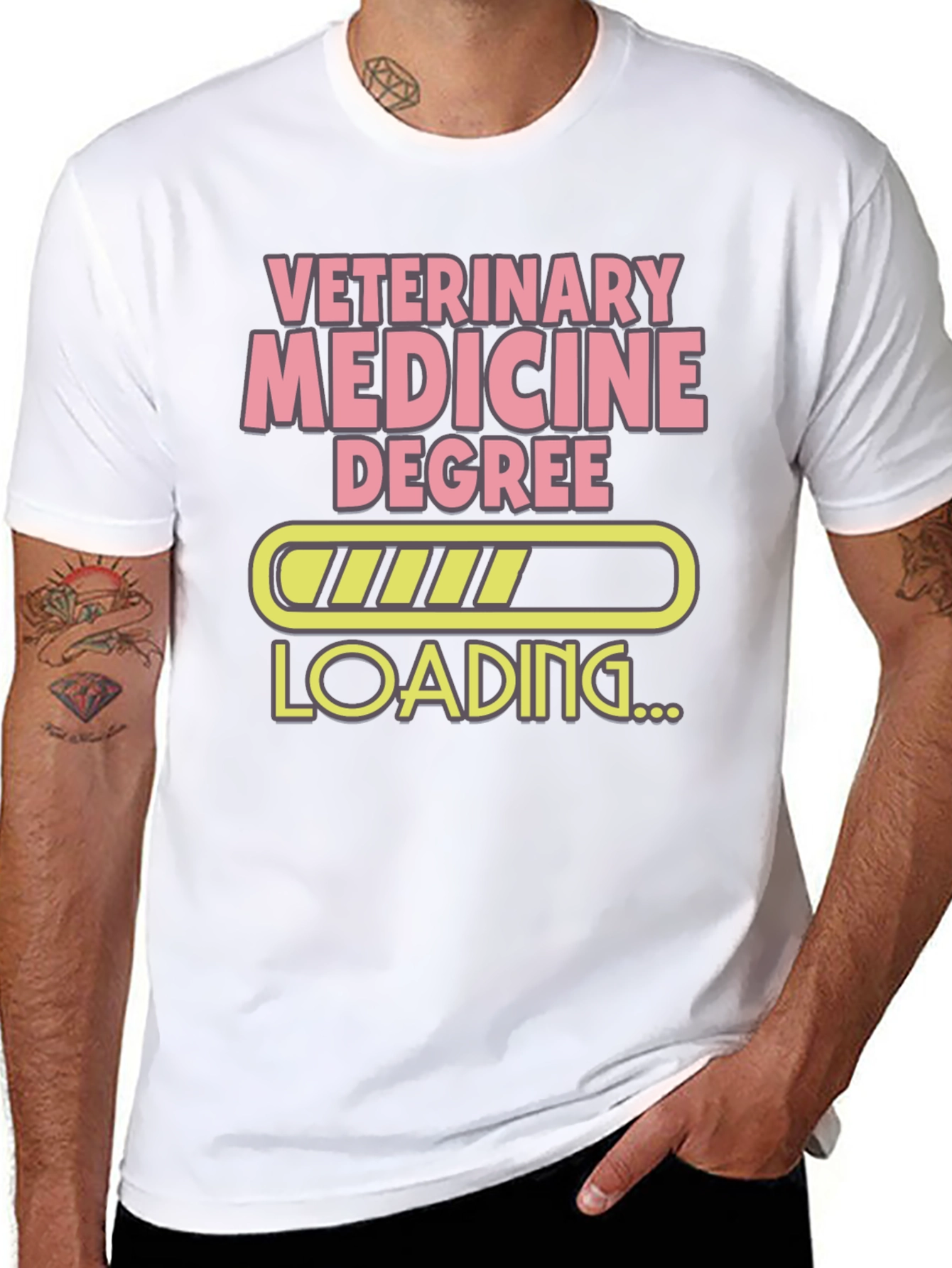 Veterinary Medicine Degree Loading Funny T-Shirt