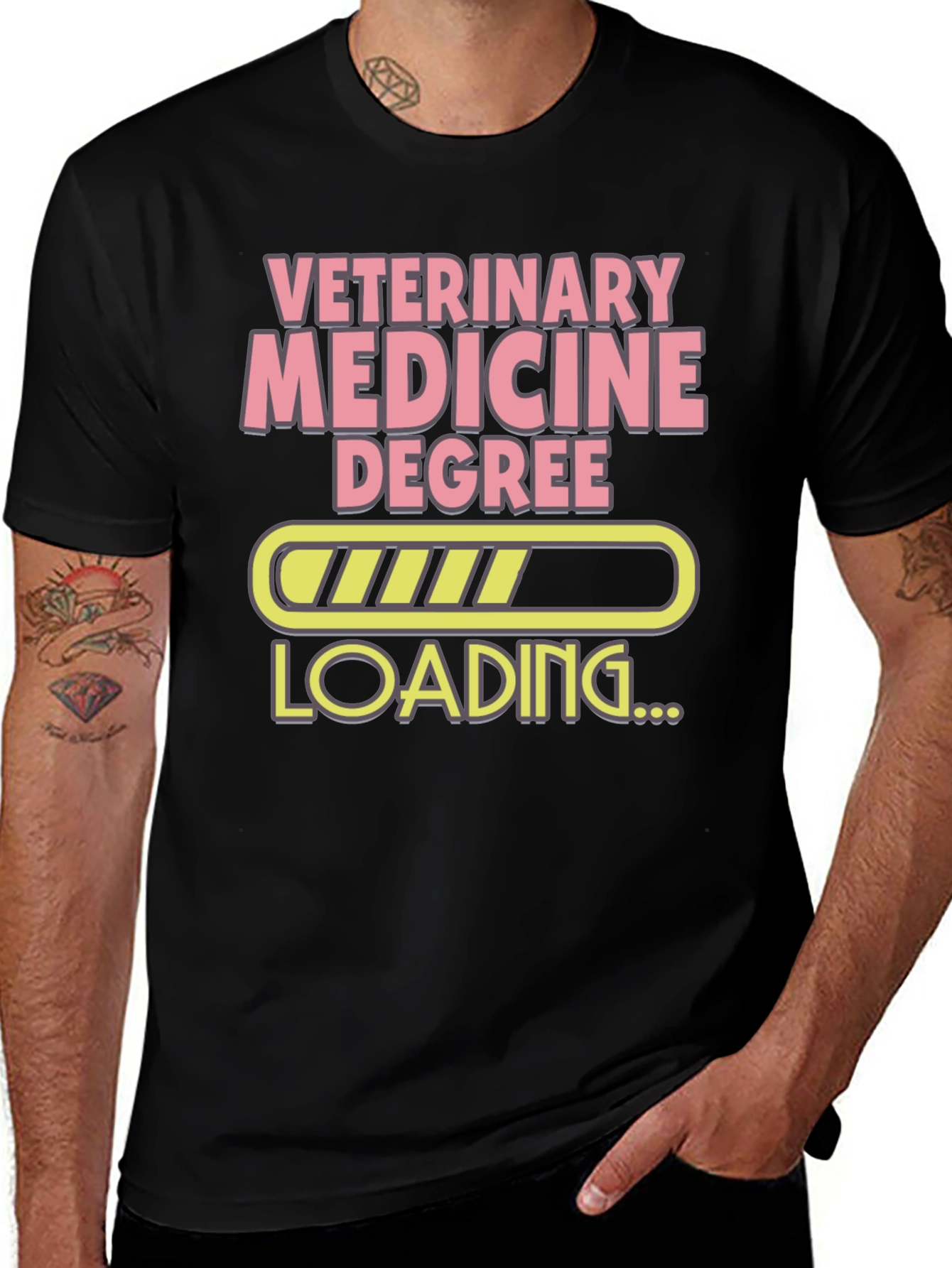 Veterinary Medicine Degree Loading Funny T-Shirt